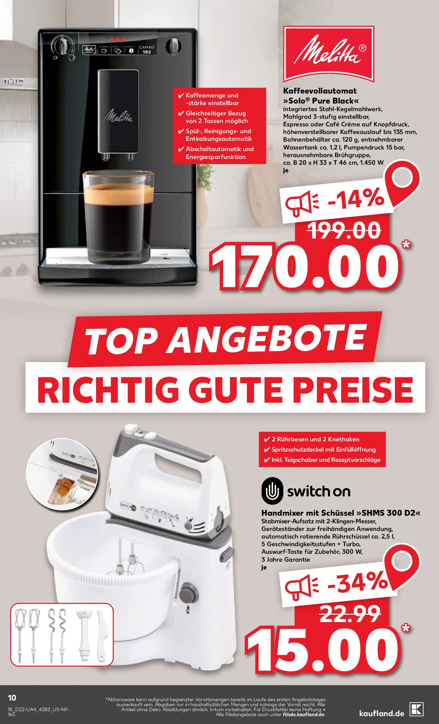 Prospekt Kaufland ab 26.05.2026 » Angebote und Werbung Online | Seite: 15 | Produkte: Top, Mixer, Rührbesen, Handmixer Prospekt Kaufland ab 26.05.2026 » Angebote Online zum Blättern | Seite: 15 | Produkte: Top, Mixer, Rührbesen, Handmixer