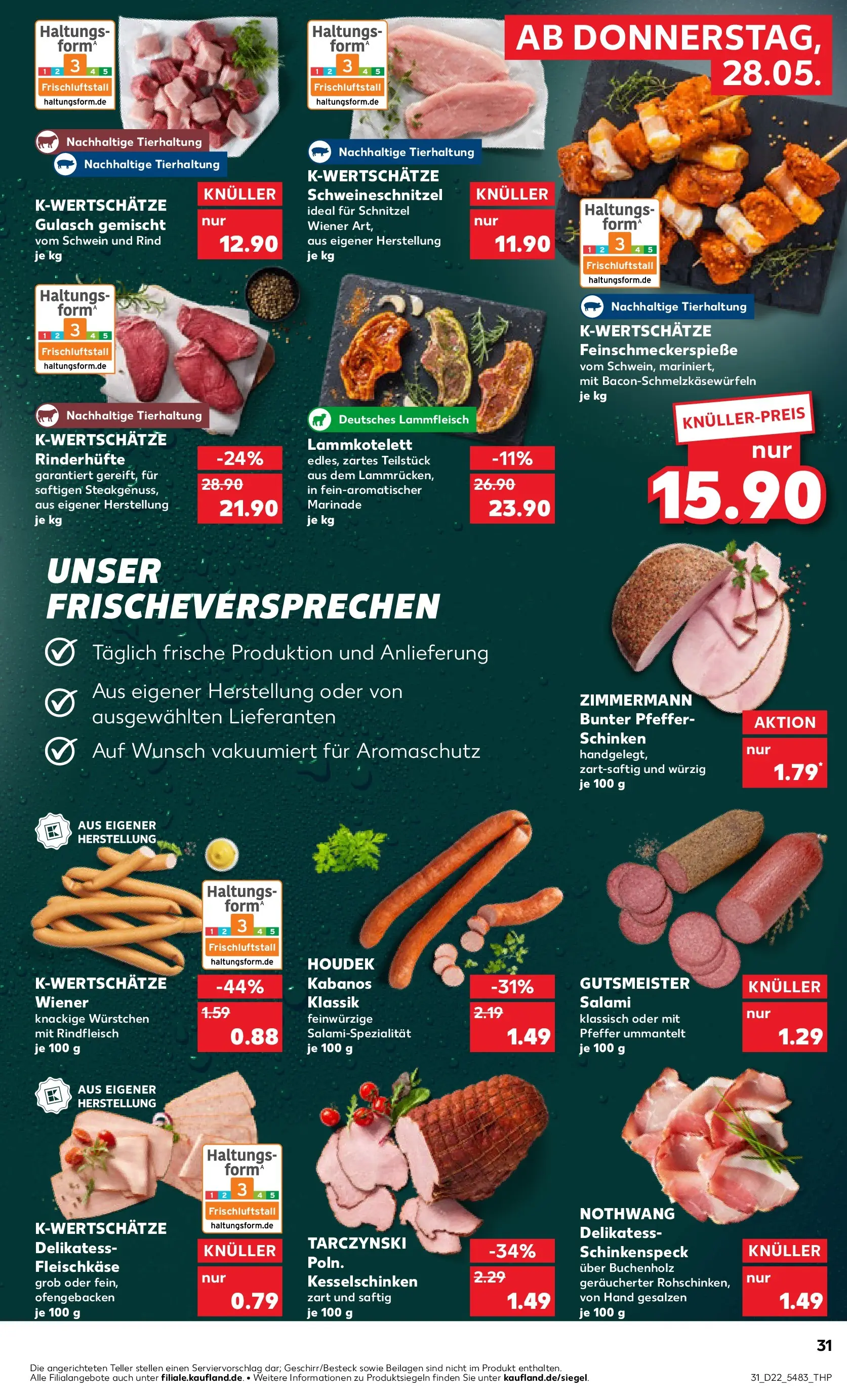 Prospekt Kaufland ab 26.05.2026 » Angebote und Werbung Online | Seite: 36 | Produkte: Schnitzel, Gulasch, Pfeffer, Salami Prospekt Kaufland ab 26.05.2026 » Angebote Online zum Blättern | Seite: 36 | Produkte: Schnitzel, Gulasch, Pfeffer, Salami
