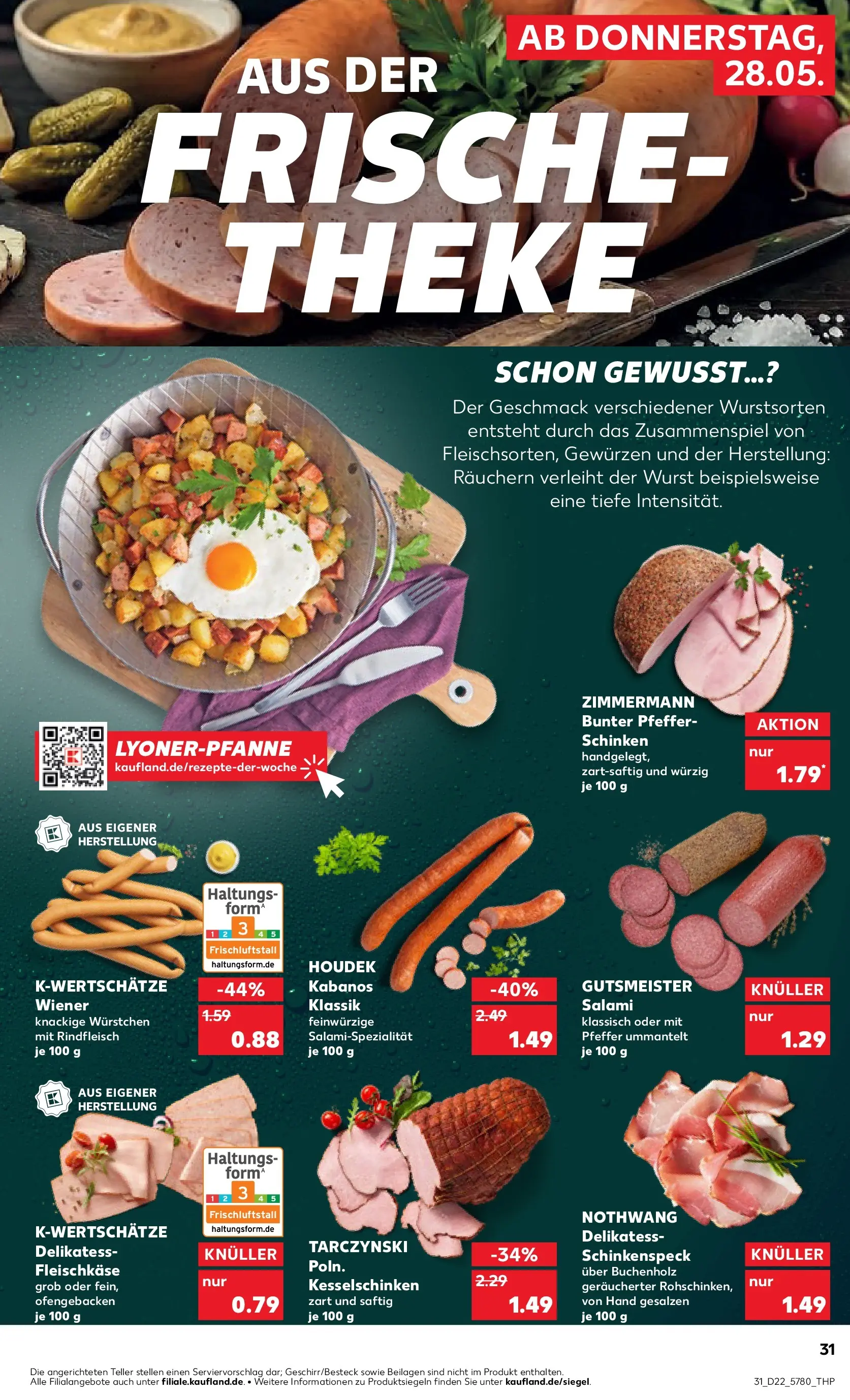 Prospekt Kaufland ab 26.05.2026 » Angebote Online zum Blättern | Seite: 36 | Produkte: Theke, Pfeffer, Salami, Schinken