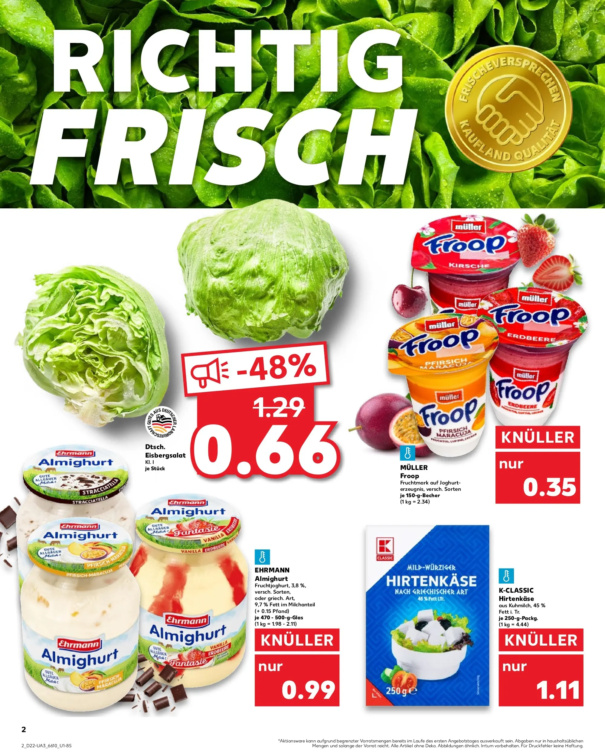 Prospekt Kaufland ab 26.05.2026 » Angebote und Werbung Online | Seite: 7 | Produkte: Froop, Feta, Eisbergsalat, Pfirsich Prospekt Kaufland ab 26.05.2026 » Angebote Online zum Blättern | Seite: 7 | Produkte: Froop, Feta, Eisbergsalat, Pfirsich