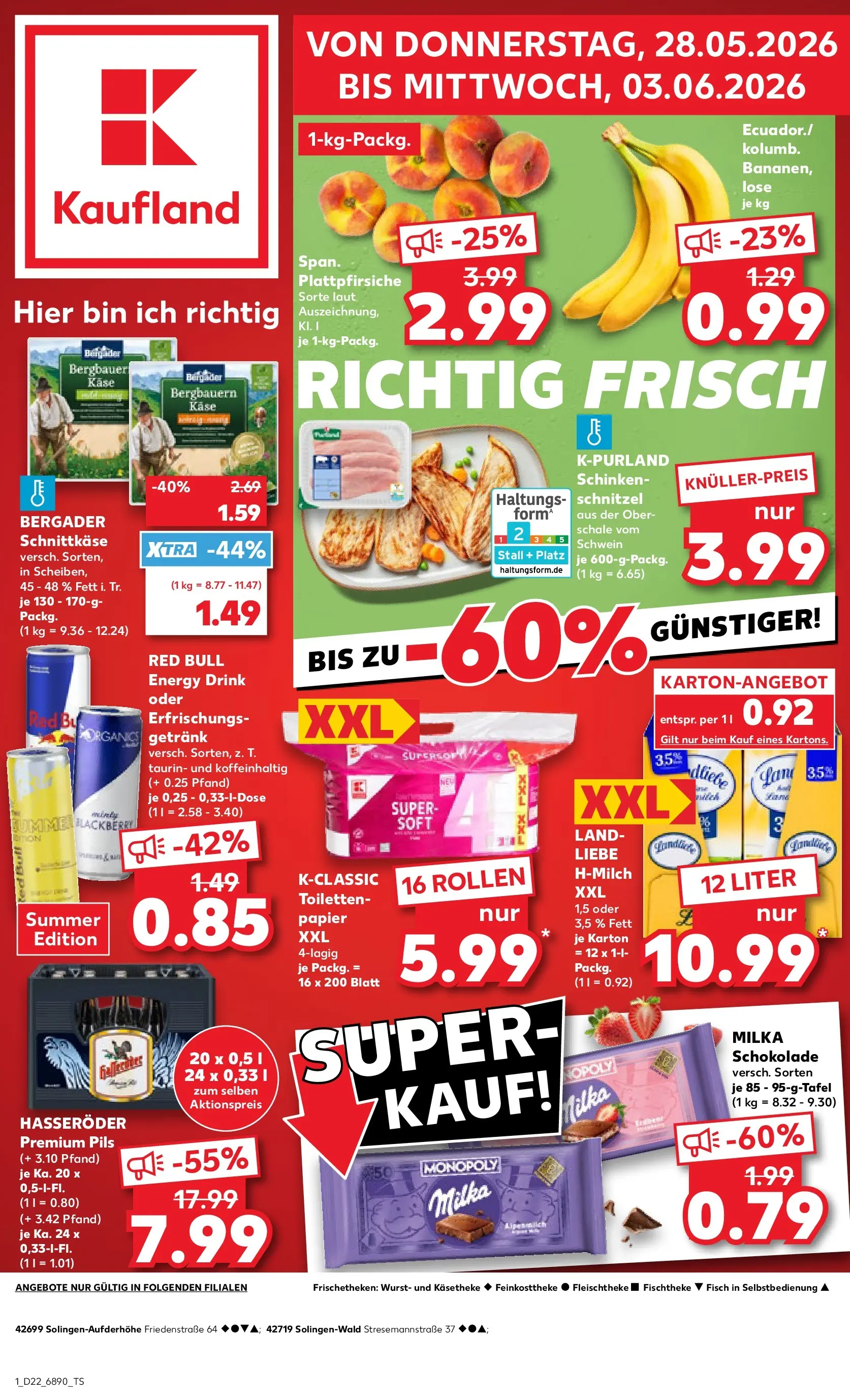 Prospekt Kaufland ab 26.05.2026 » Angebote und Werbung Online | Seite: 6 | Produkte: Red bull, Energy, Käse, Schinken Prospekt Kaufland ab 26.05.2026 » Angebote Online zum Blättern | Seite: 6 | Produkte: Red bull, Energy, Käse, Schinken