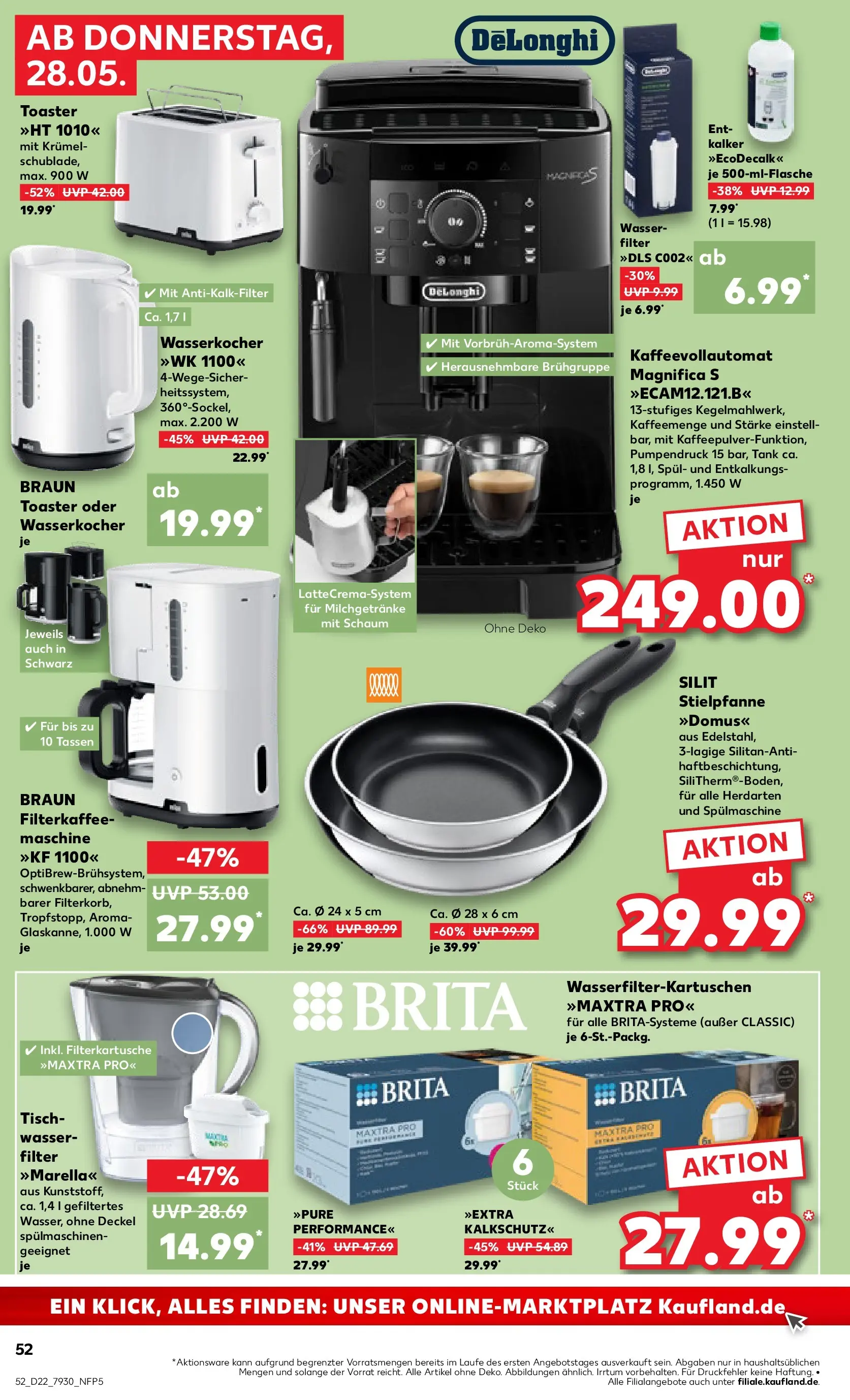 Prospekt Kaufland ab 26.05.2026 » Angebote Online zum Blättern | Seite: 57 | Produkte: Wasserkocher, Wasser, Kaffeevollautomat, Filterkaffeemaschine