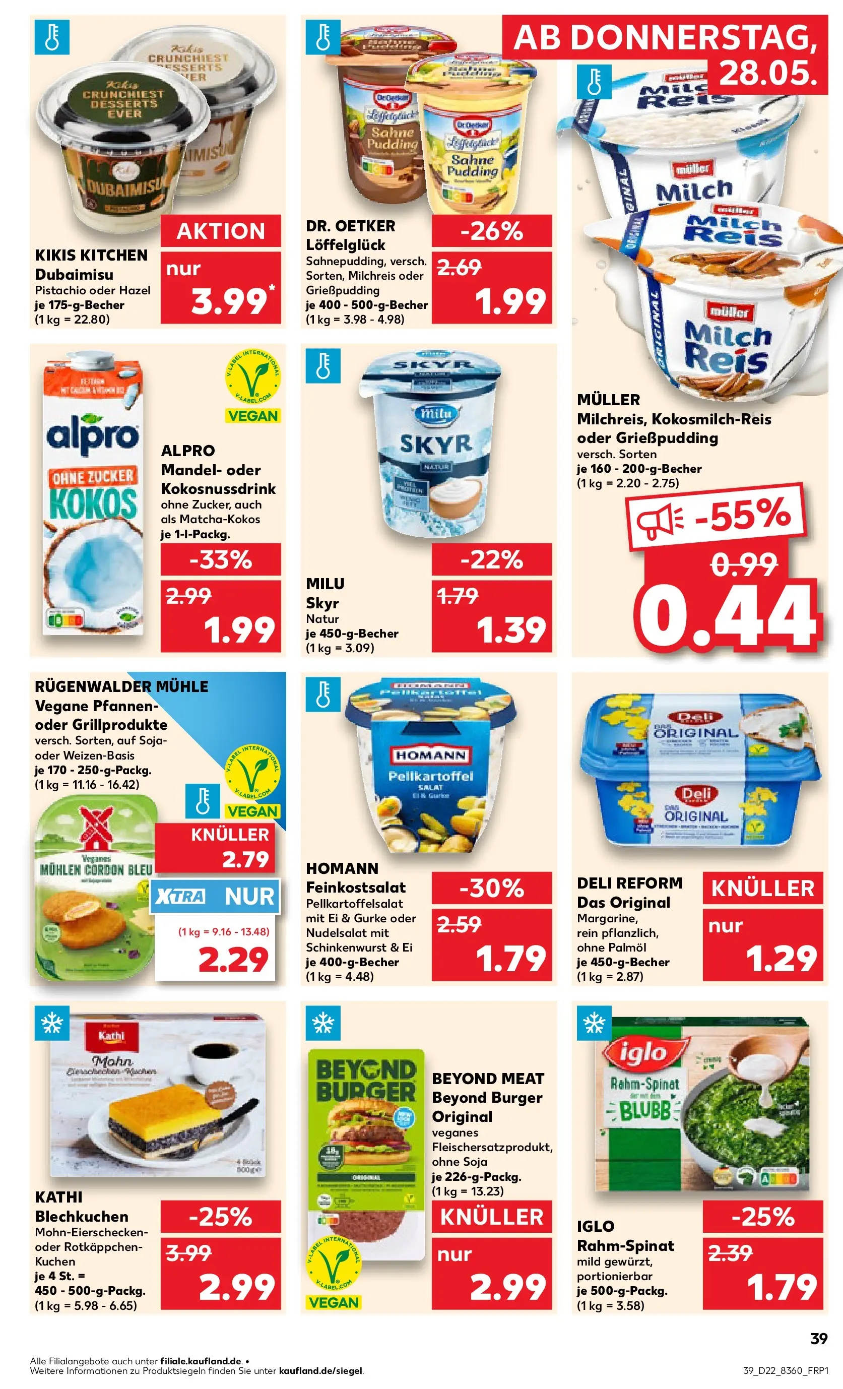 Prospekt Kaufland ab 26.05.2026 » Angebote und Werbung Online | Seite: 44 | Produkte: Iglo, Pudding, Reis, Salat Prospekt Kaufland ab 26.05.2026 » Angebote Online zum Blättern | Seite: 44 | Produkte: Iglo, Pudding, Reis, Salat