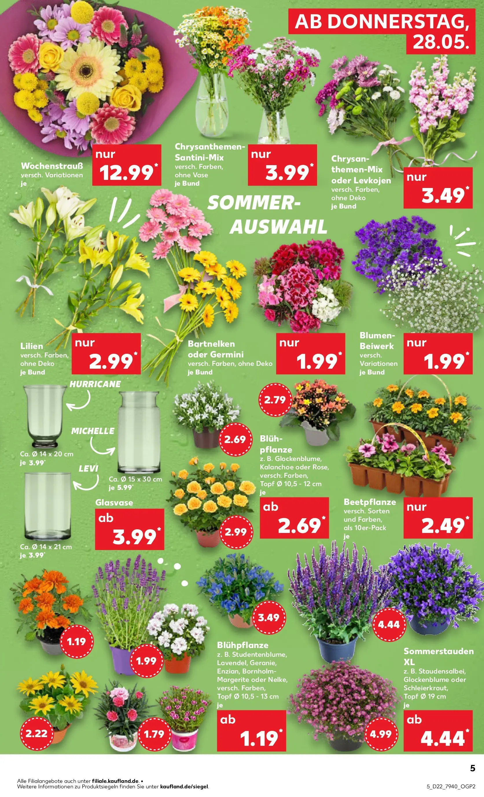 Prospekt Kaufland ab 26.05.2026 » Angebote Online zum Blättern | Seite: 10 | Produkte: Blumen, Vase