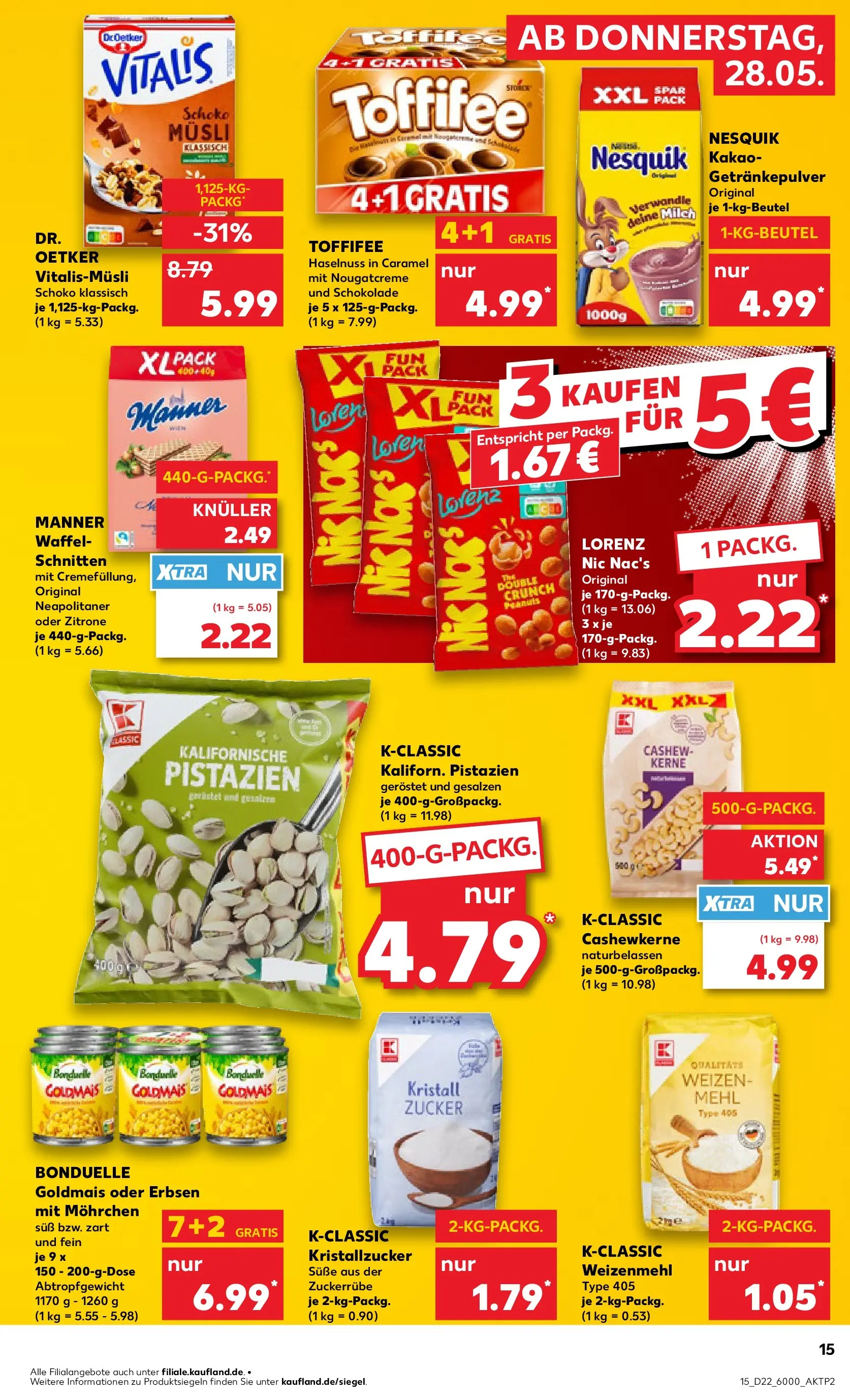 Prospekt Kaufland ab 26.05.2026 » Angebote und Werbung Online | Seite: 20 | Produkte: Pistazien, Zucker, Zitrone, Erbsen Prospekt Kaufland ab 26.05.2026 » Angebote Online zum Blättern | Seite: 20 | Produkte: Pistazien, Zucker, Zitrone, Erbsen