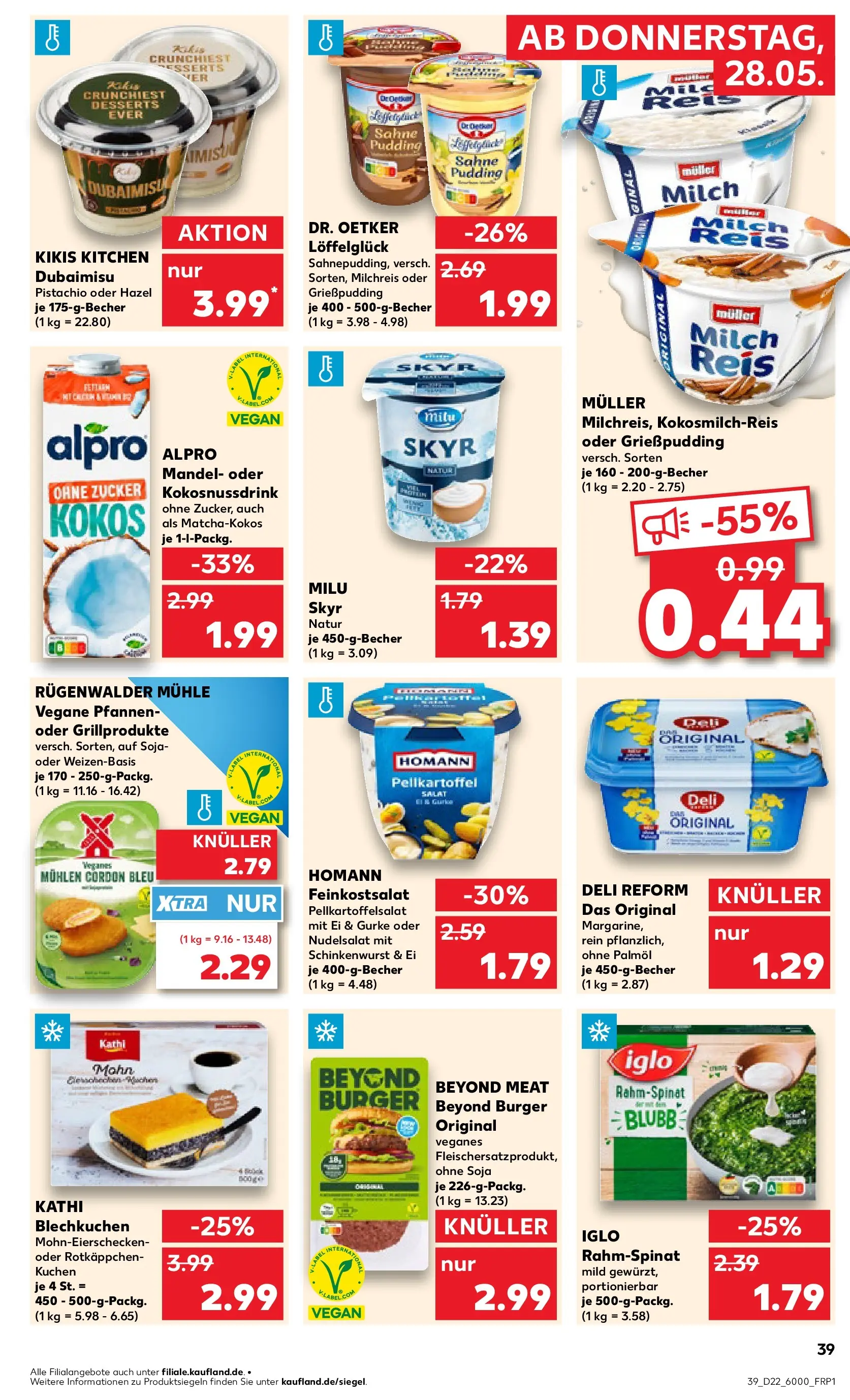 Prospekt Kaufland ab 26.05.2026 » Angebote und Werbung Online | Seite: 44 | Produkte: Mühle, Milch, Pudding, Sahne Prospekt Kaufland ab 26.05.2026 » Angebote Online zum Blättern | Seite: 44 | Produkte: Mühle, Milch, Pudding, Sahne