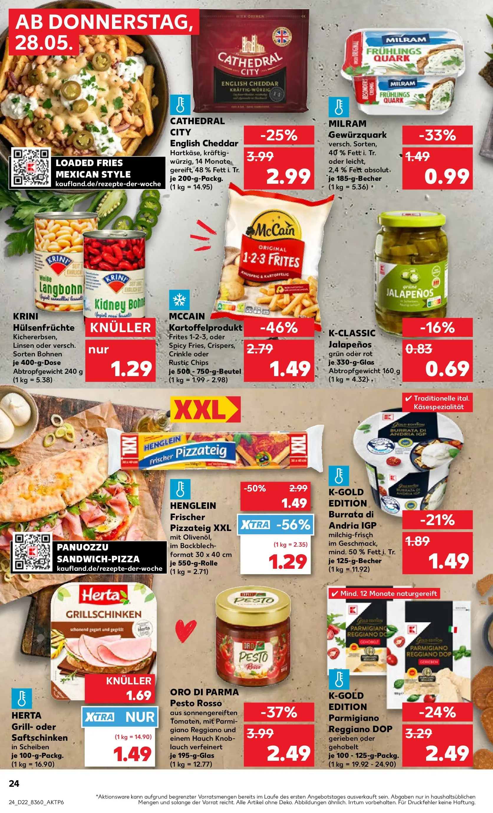 Prospekt Kaufland ab 26.05.2026 » Angebote und Werbung Online | Seite: 29 | Produkte: Quark, Milram, Knoblauch, Pizza Prospekt Kaufland ab 26.05.2026 » Angebote Online zum Blättern | Seite: 29 | Produkte: Quark, Milram, Knoblauch, Pizza