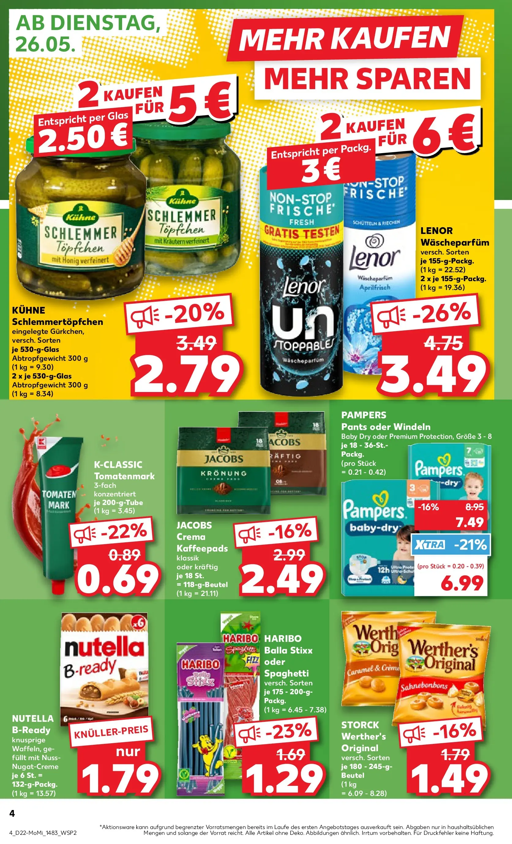 Prospekt Kaufland ab 26.05.2026 » Angebote und Werbung Online | Seite: 4 Prospekt Kaufland ab 26.05.2026 » Angebote Online zum Blättern | Seite: 4