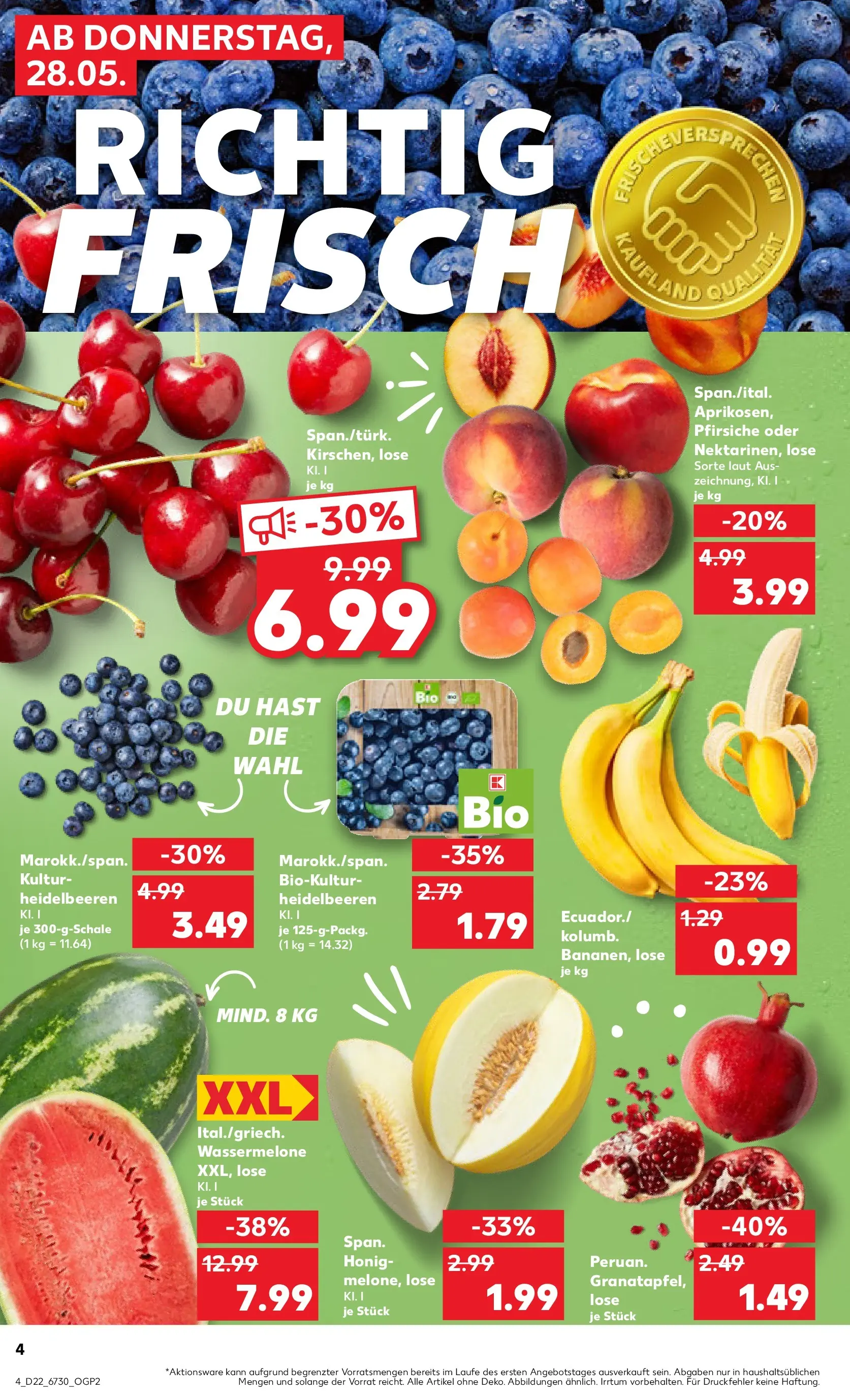 Prospekt Kaufland ab 26.05.2026 » Angebote und Werbung Online | Seite: 9 | Produkte: Heidelbeeren, Wassermelone Prospekt Kaufland ab 26.05.2026 » Angebote Online zum Blättern | Seite: 9 | Produkte: Heidelbeeren, Wassermelone