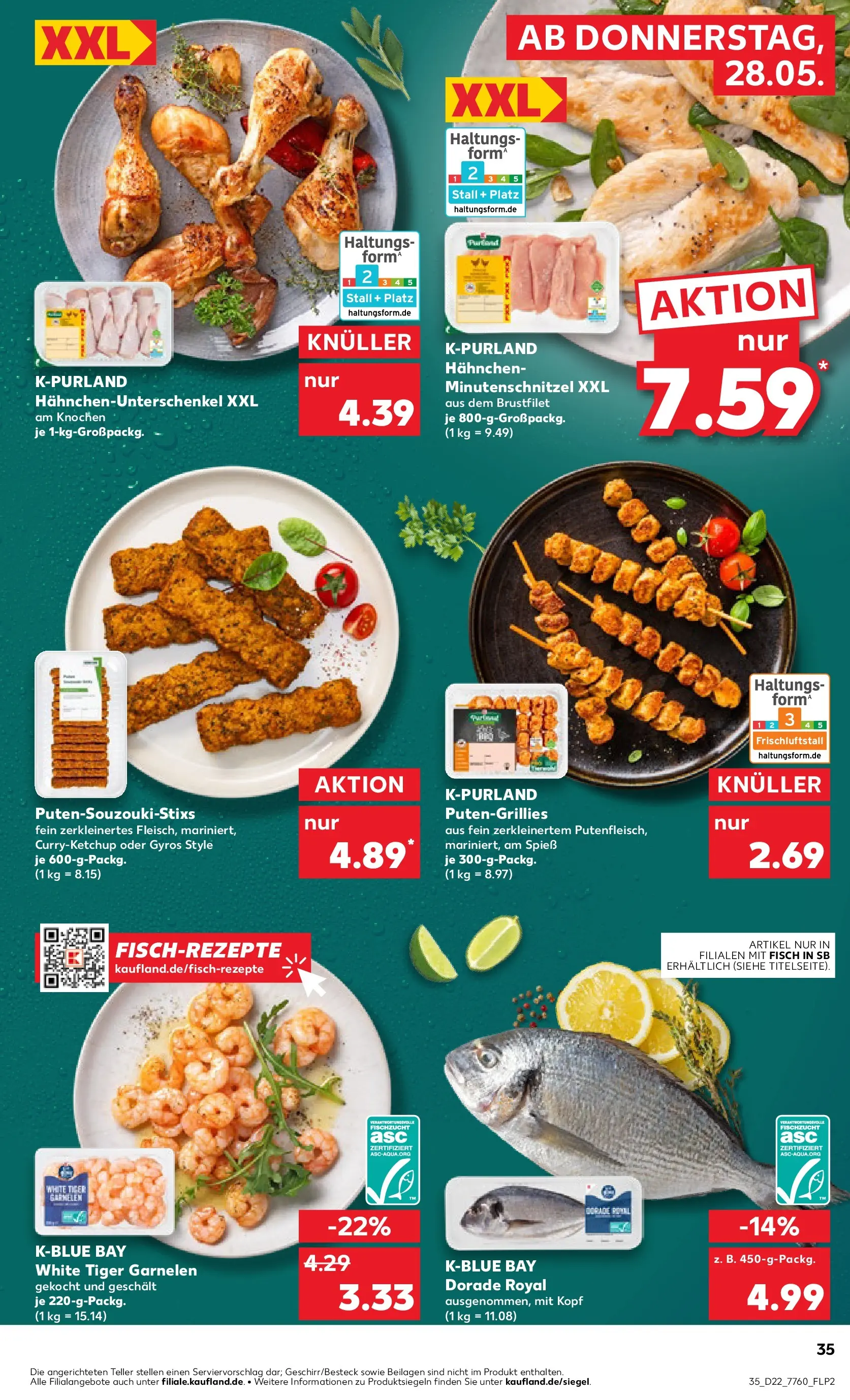 Prospekt Kaufland ab 26.05.2026 » Angebote Online zum Blättern | Seite: 40 | Produkte: Dorade, Fisch, Gyros, Tiger garnelen