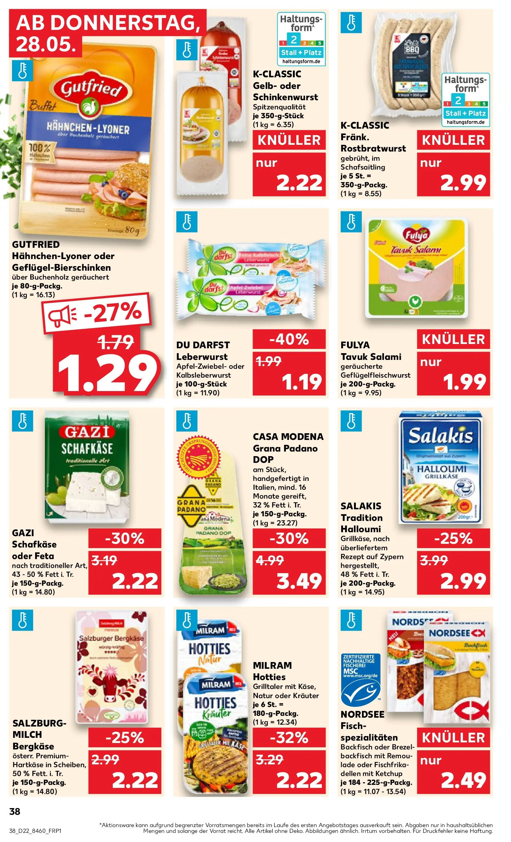 Prospekt Kaufland ab 26.05.2026 » Angebote Online zum Blättern | Seite: 43 | Produkte: Fisch, Salakis, Salami, Ketchup
