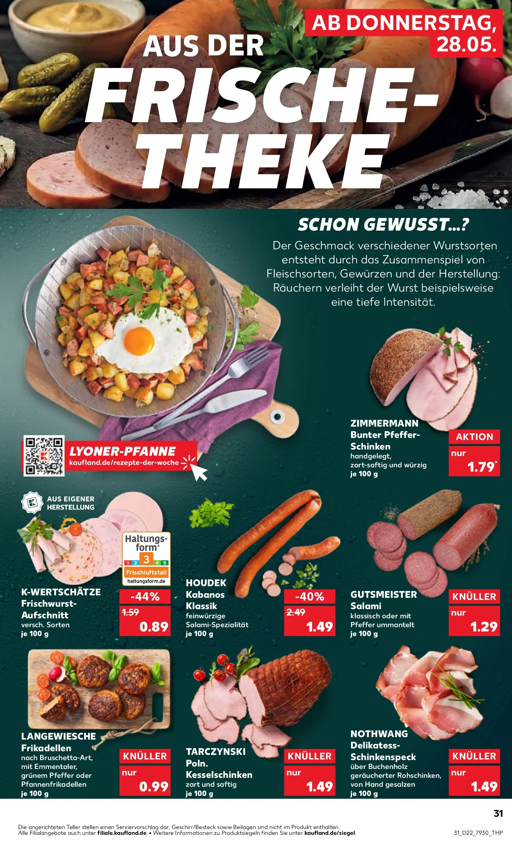 Prospekt Kaufland ab 26.05.2026 » Angebote und Werbung Online | Seite: 36 | Produkte: Theke, Wurst, Salami, Schinken Prospekt Kaufland ab 26.05.2026 » Angebote Online zum Blättern | Seite: 36 | Produkte: Theke, Wurst, Salami, Schinken