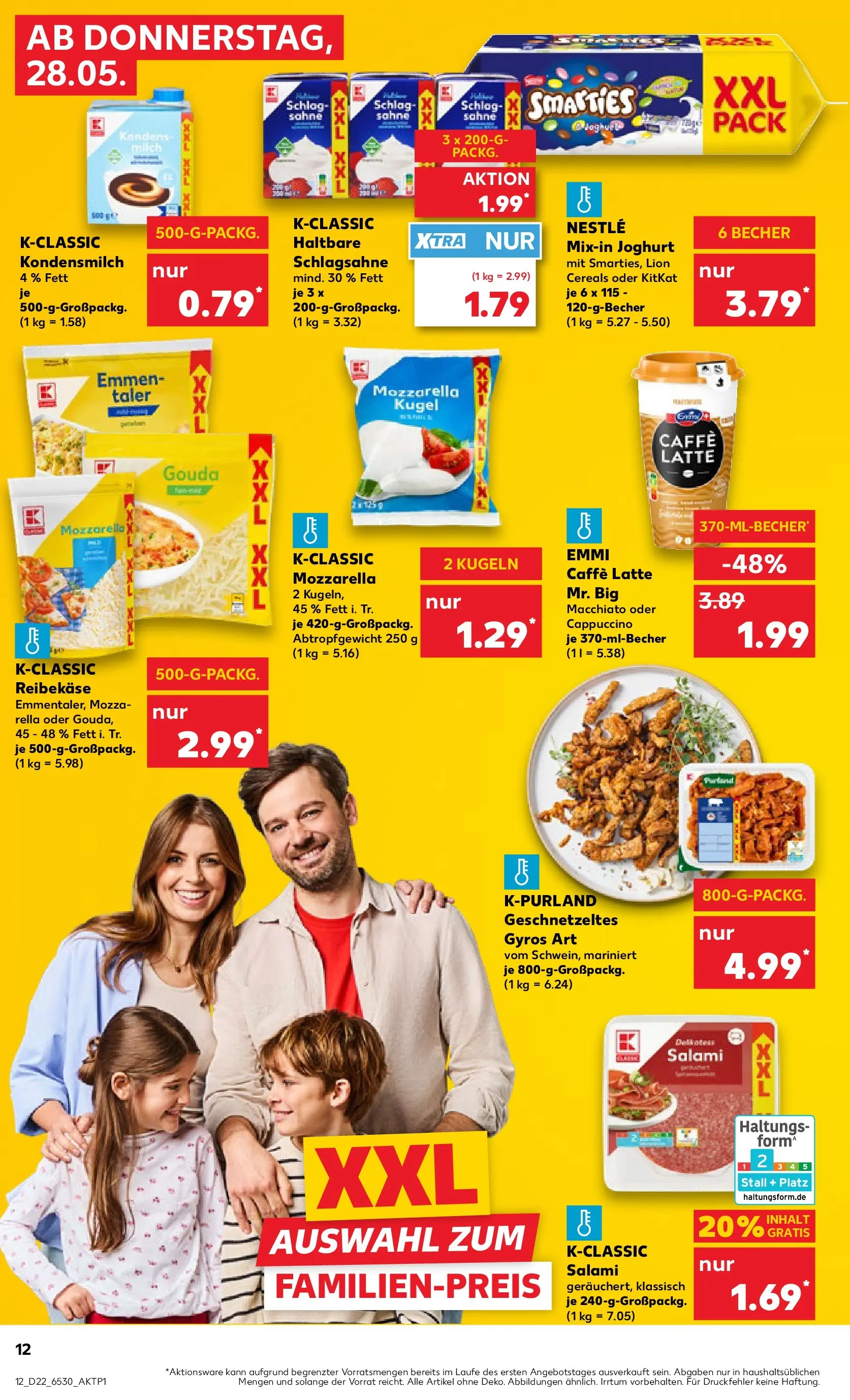 Prospekt Kaufland ab 26.05.2026 » Angebote und Werbung Online | Seite: 17 | Produkte: Milch, Mozzarella, Gouda, Smarties Prospekt Kaufland ab 26.05.2026 » Angebote Online zum Blättern | Seite: 17 | Produkte: Milch, Mozzarella, Gouda, Smarties
