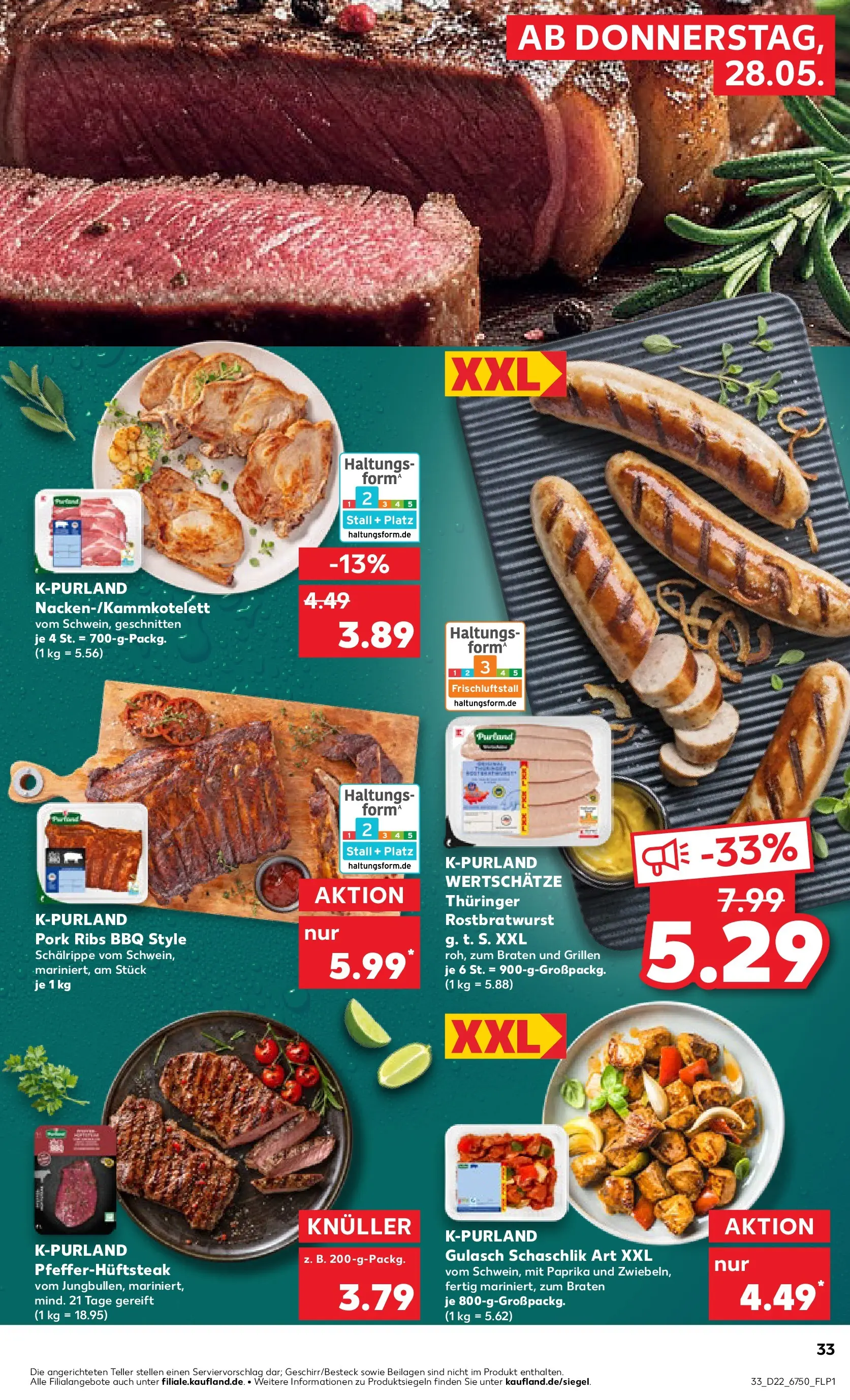Prospekt Kaufland ab 26.05.2026 » Angebote und Werbung Online | Seite: 38 | Produkte: Paprika, Gulasch, Steak Prospekt Kaufland ab 26.05.2026 » Angebote Online zum Blättern | Seite: 38 | Produkte: Paprika, Gulasch, Steak