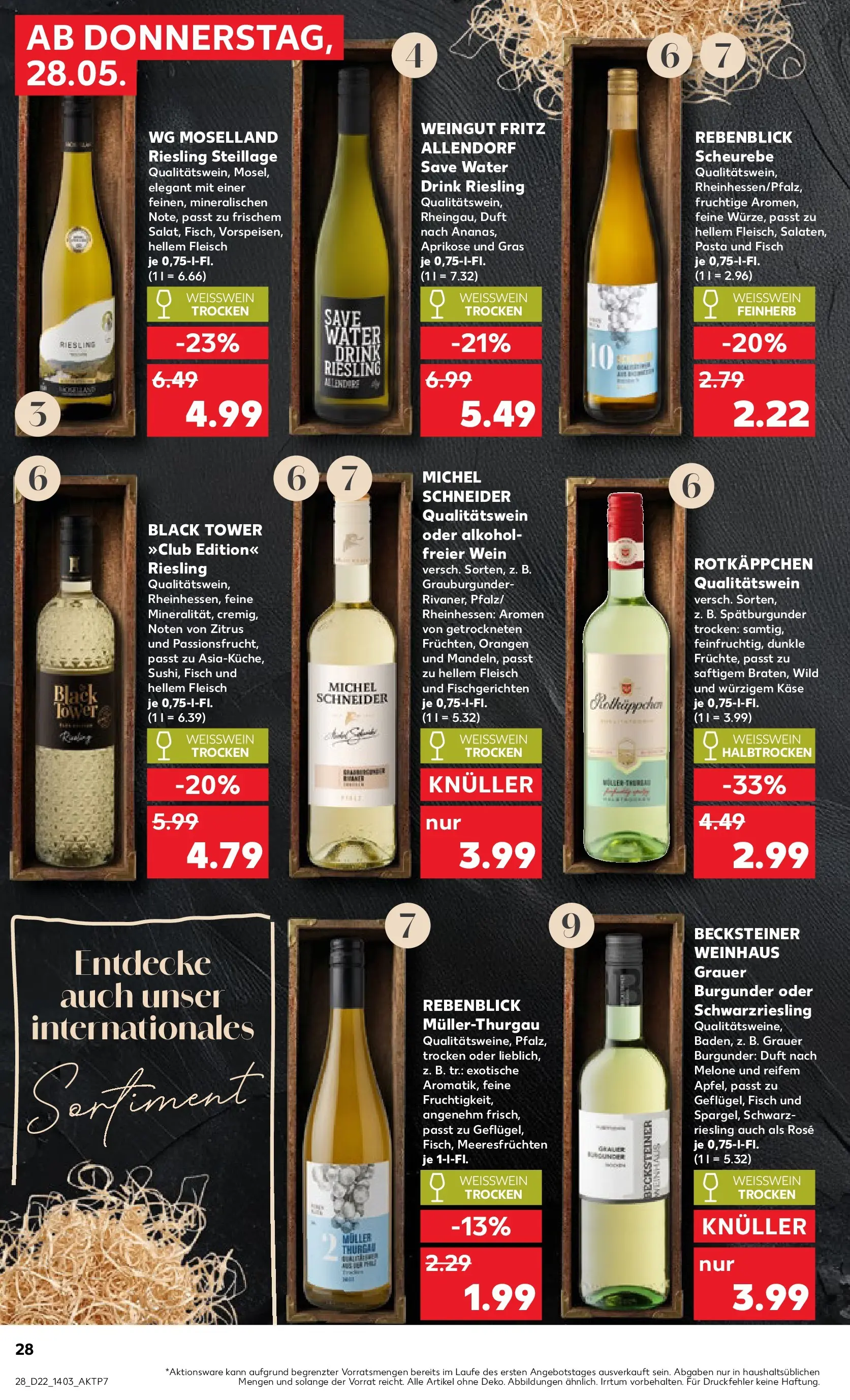 Prospekt Kaufland ab 26.05.2026 » Angebote Online zum Blättern | Seite: 33 | Produkte: Weißwein, Weißwein trocken, Fisch, Fleisch