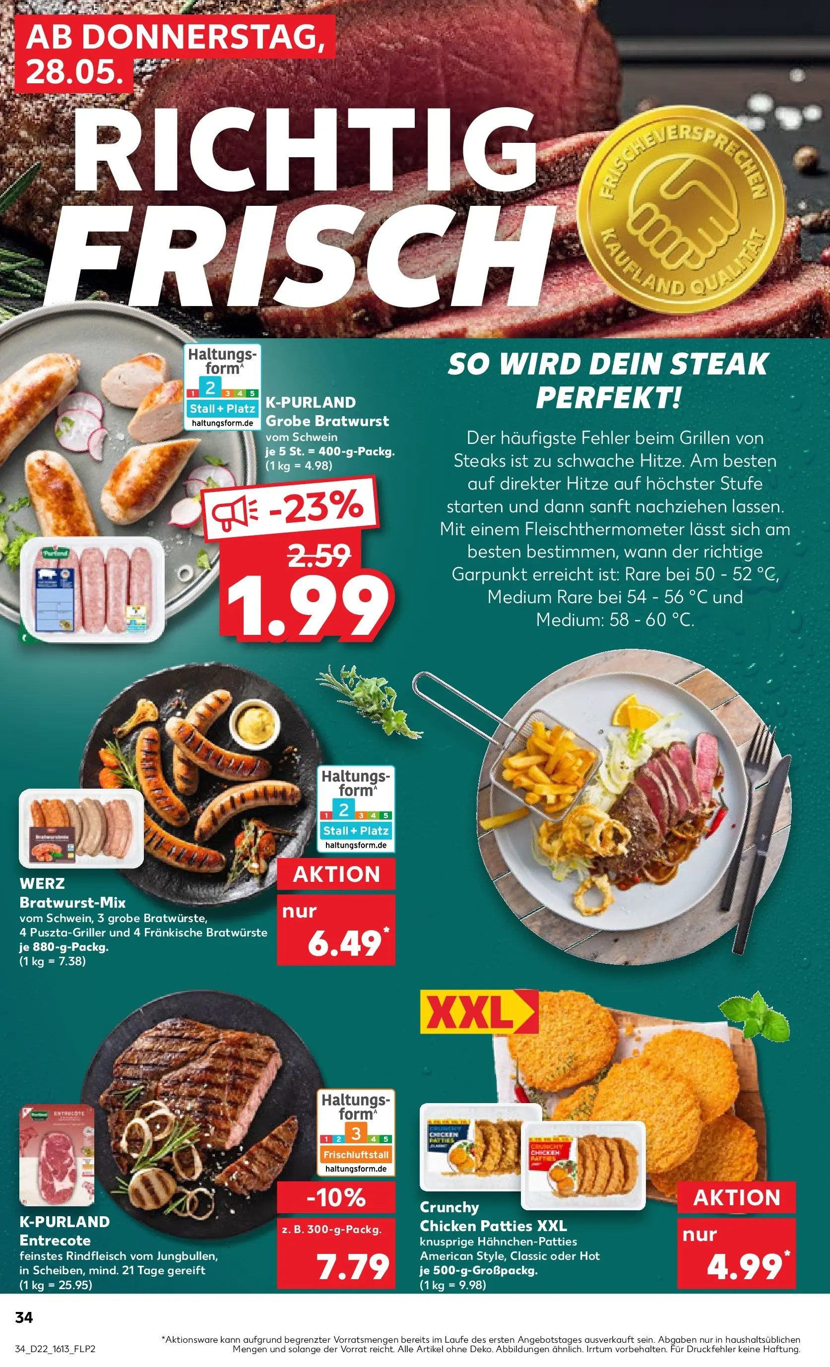 Prospekt Kaufland ab 26.05.2026 » Angebote und Werbung Online | Seite: 39 | Produkte: Bratwurst, Entrecote, Rindfleisch, Steak Prospekt Kaufland ab 26.05.2026 » Angebote Online zum Blättern | Seite: 39 | Produkte: Bratwurst, Entrecote, Rindfleisch, Steak