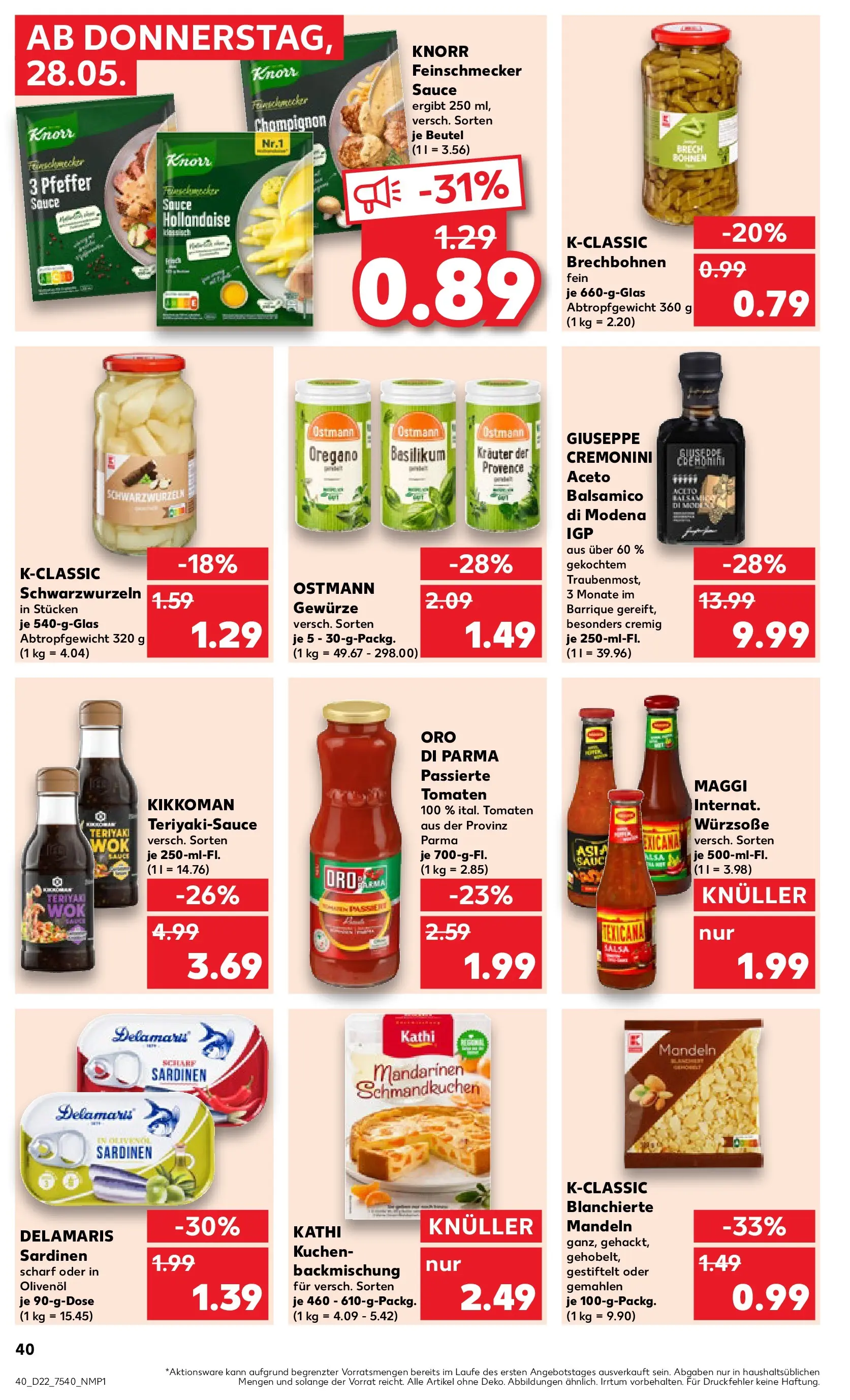 Prospekt Kaufland ab 26.05.2026 » Angebote und Werbung Online | Seite: 45 | Produkte: Maggi, Mandarinen, Tomaten, Knorr Prospekt Kaufland ab 26.05.2026 » Angebote Online zum Blättern | Seite: 45 | Produkte: Maggi, Mandarinen, Tomaten, Knorr