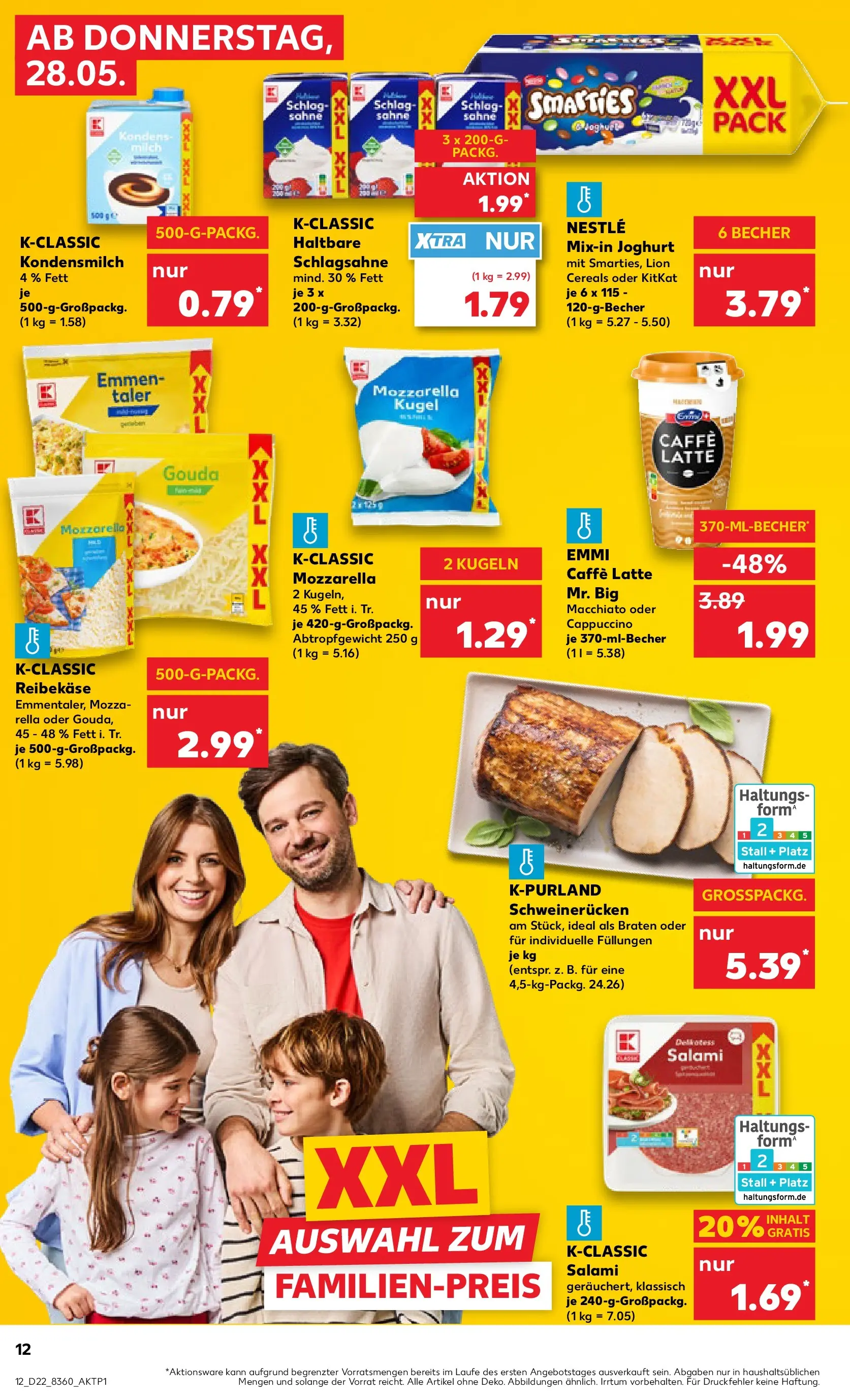 Prospekt Kaufland ab 26.05.2026 » Angebote und Werbung Online | Seite: 17 | Produkte: Joghurt, Smarties, Schweinerucken, Reibekase Prospekt Kaufland ab 26.05.2026 » Angebote Online zum Blättern | Seite: 17 | Produkte: Joghurt, Smarties, Schweinerucken, Reibekase