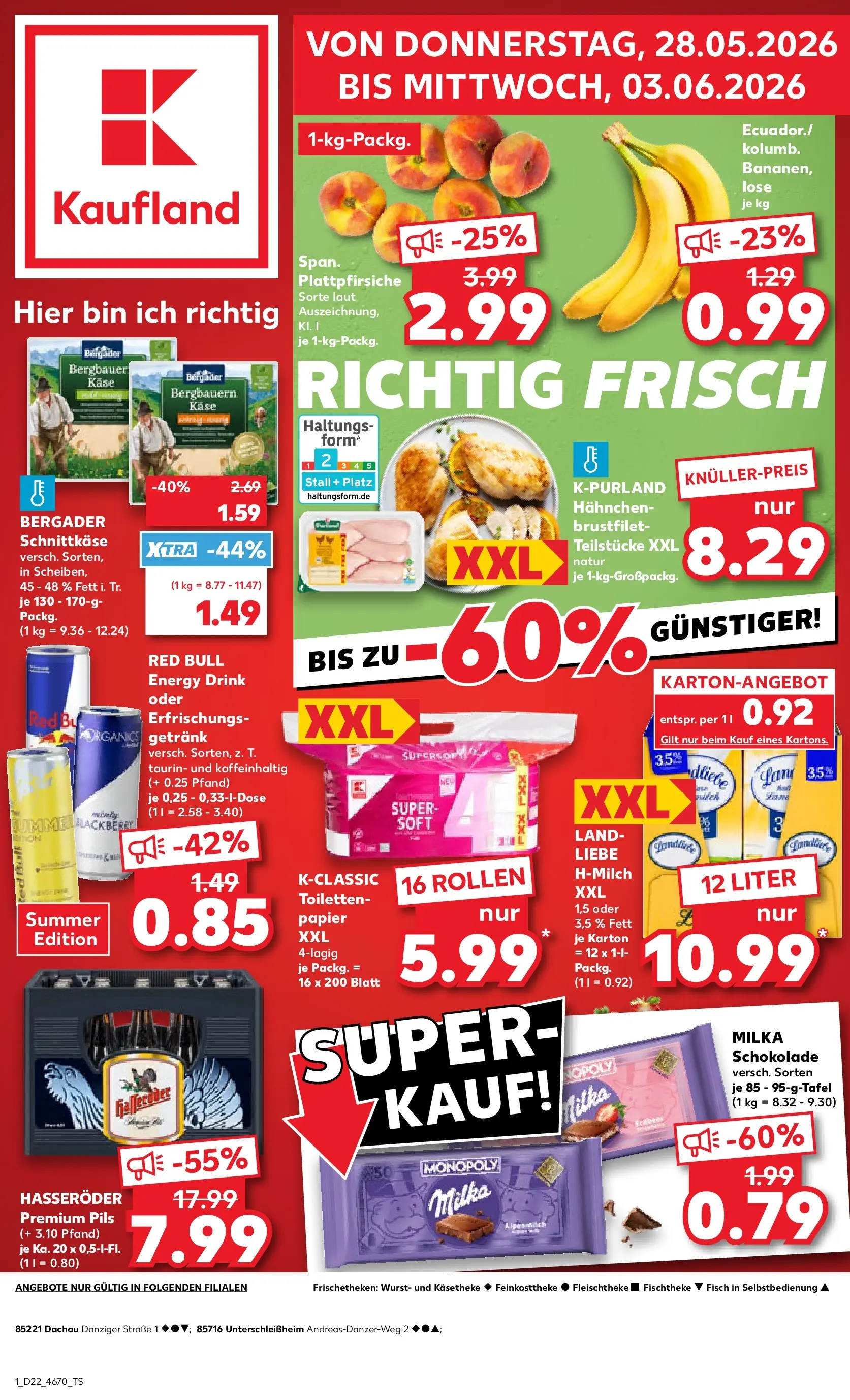 Prospekt Kaufland ab 26.05.2026 » Angebote Online zum Blättern | Seite: 6 | Produkte: Red bull, Schokolade, Pils, Bananen