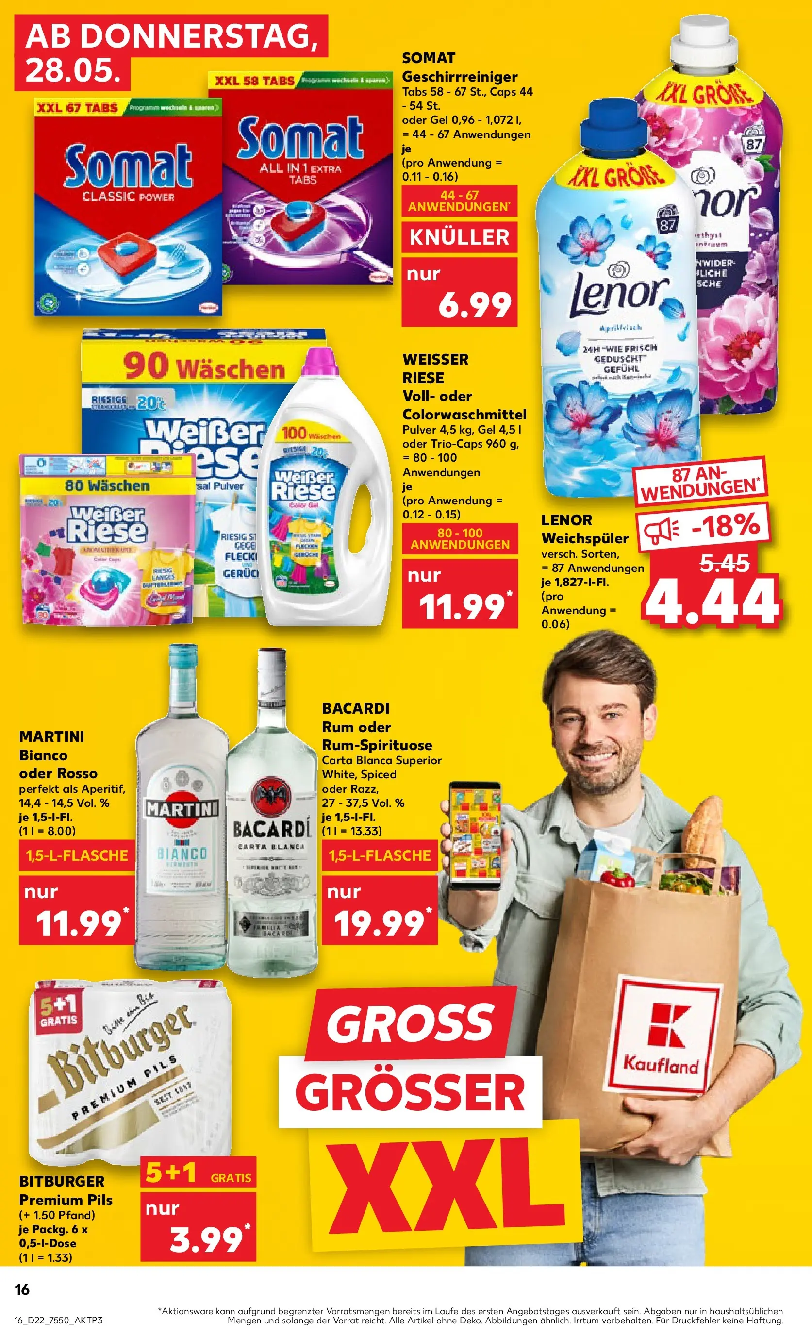 Prospekt Kaufland ab 26.05.2026 » Angebote Online zum Blättern | Seite: 21 | Produkte: Martini, Lenor, Bitburger, Weichspüler