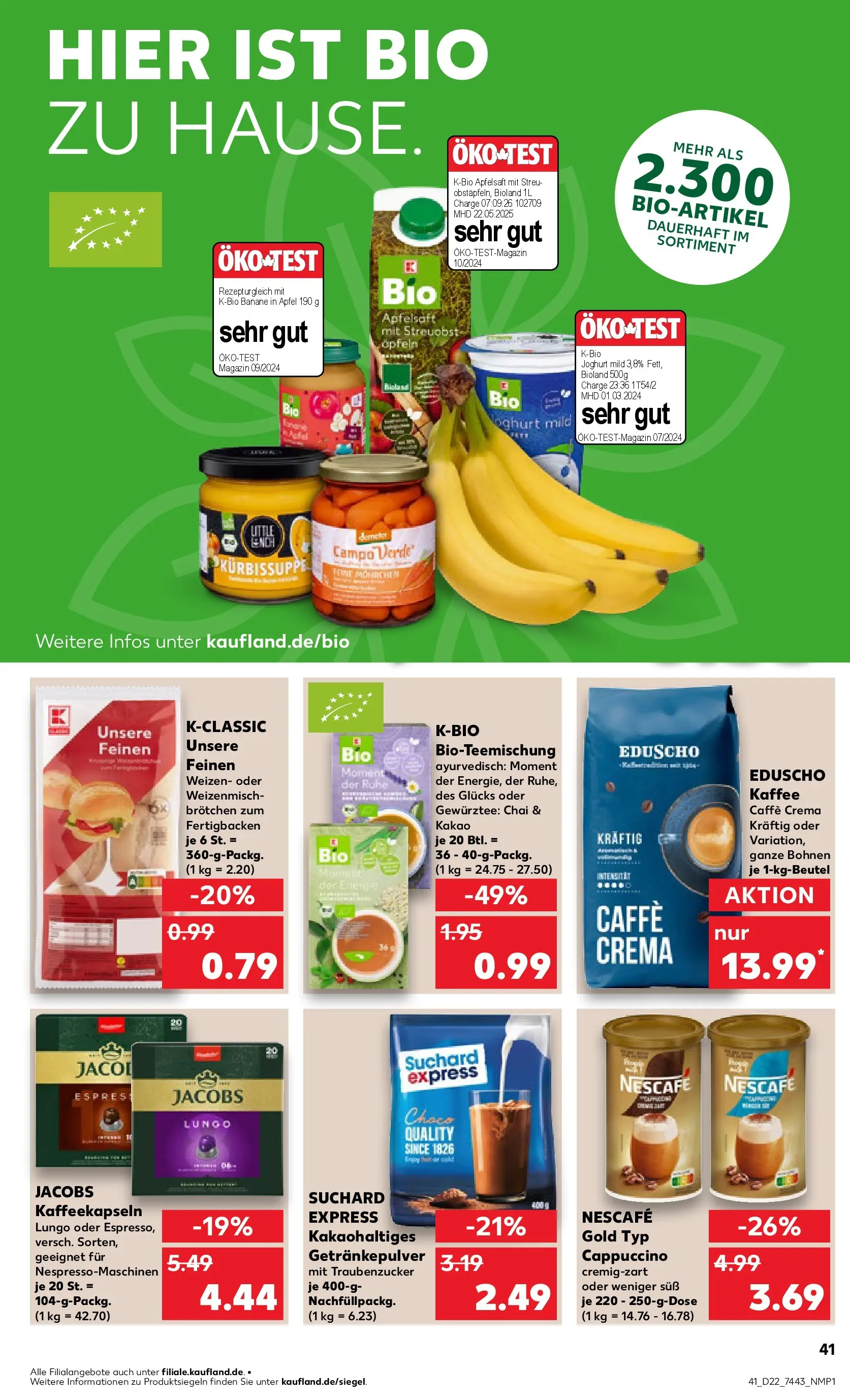 Prospekt Kaufland ab 26.05.2026 » Angebote Online zum Blättern | Seite: 46 | Produkte: Nescafe, Apfelsaft, Nescafe gold, Eduscho