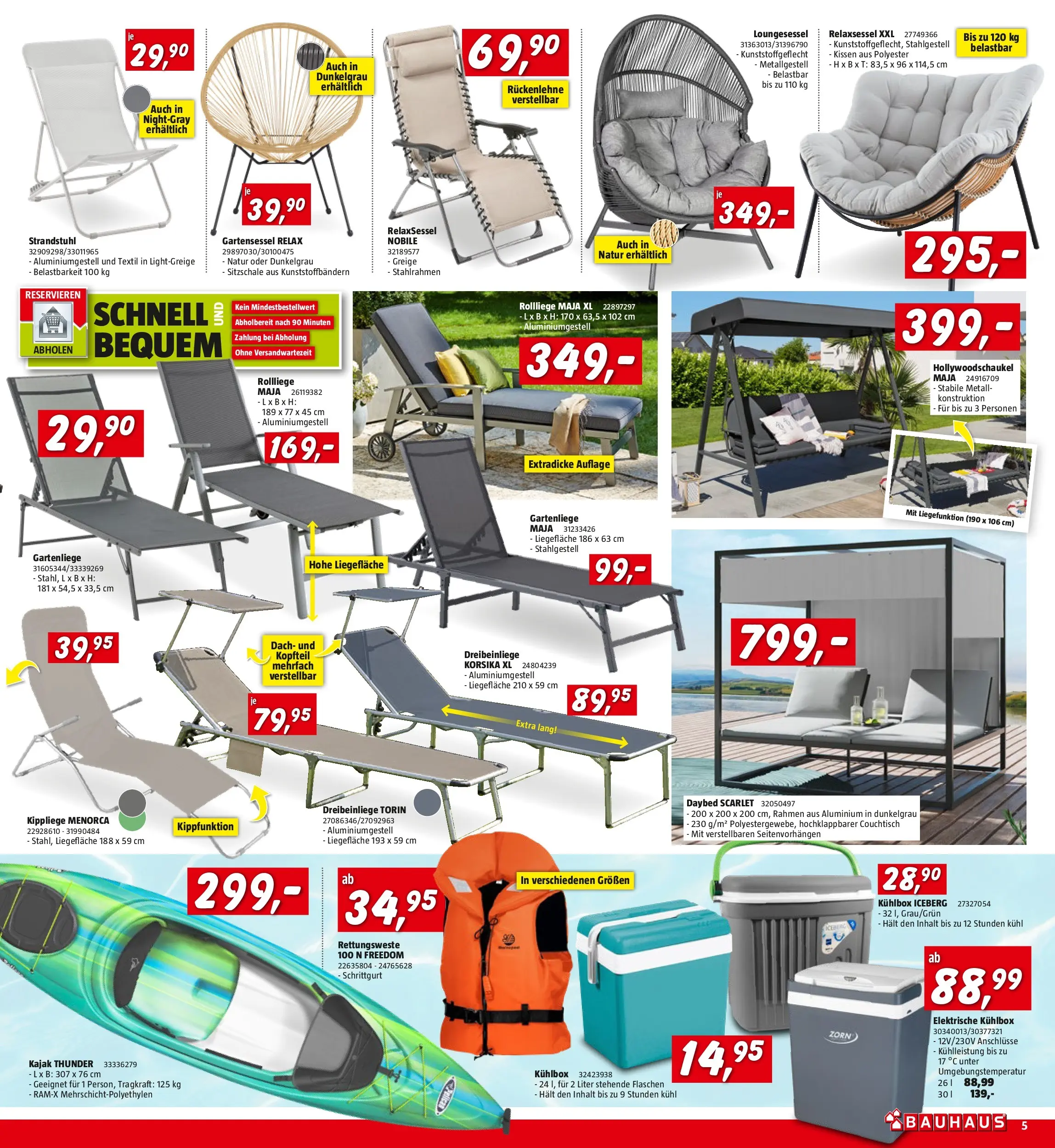 Bauhaus - BAUHAUS: Flugblatt von 26.05.2026 - Aktuelle Angebote | Seite: 5 | Produkte: Kissen, Couchtisch