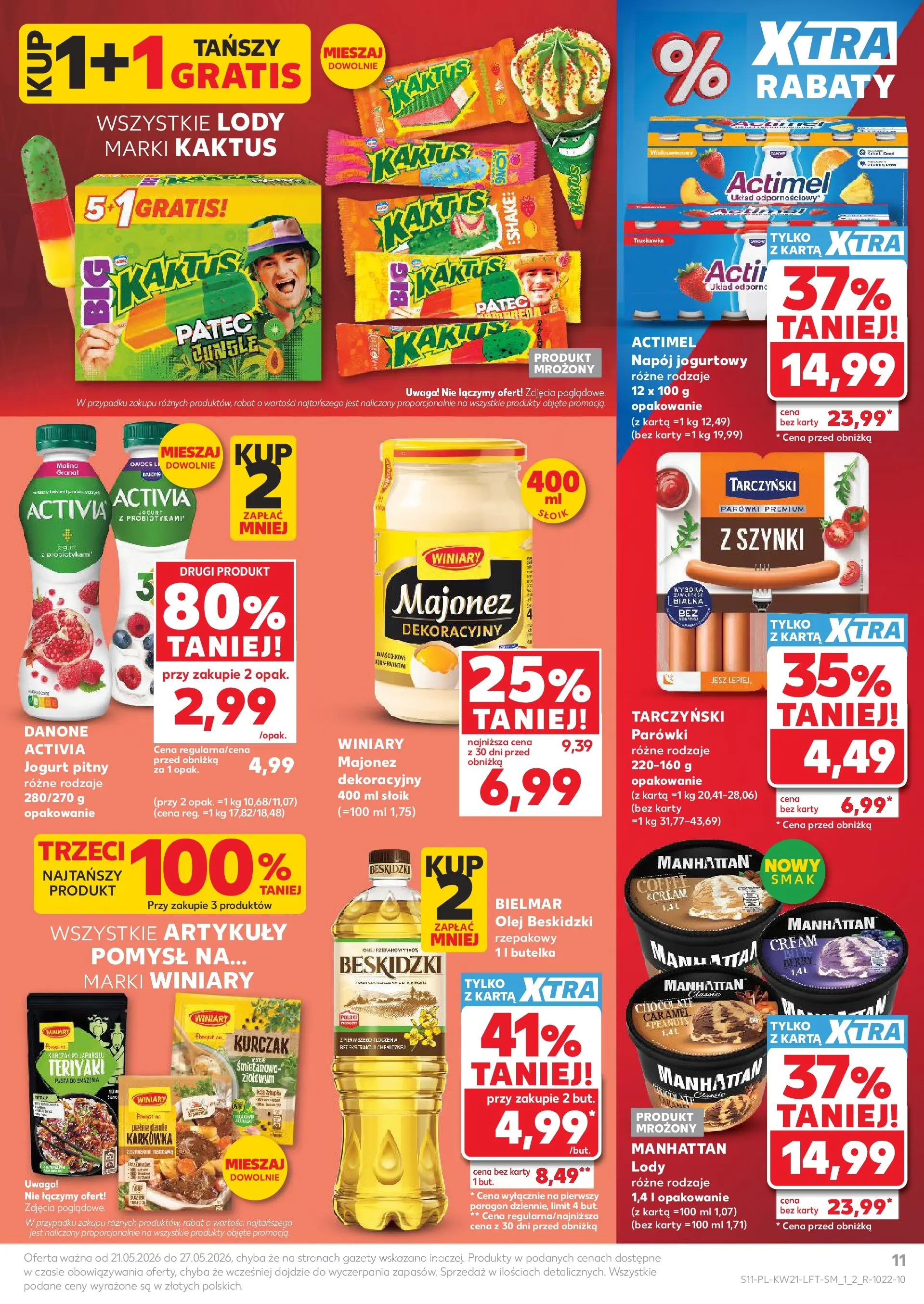 Kaufland - Kaufland Gazetka Tygodnia ważna do 27.05 (20.05.2026) - od jutra | Strona: 11 | Produkty: Karkówka, Kurczak, Parówki, Lody Kaufland - Kaufland Gazetka Tygodnia ważna do 27.05 od 20.05.2026 - od jutra PDF | Strona: 11 | Produkty: Karkówka, Kurczak, Parówki, Lody