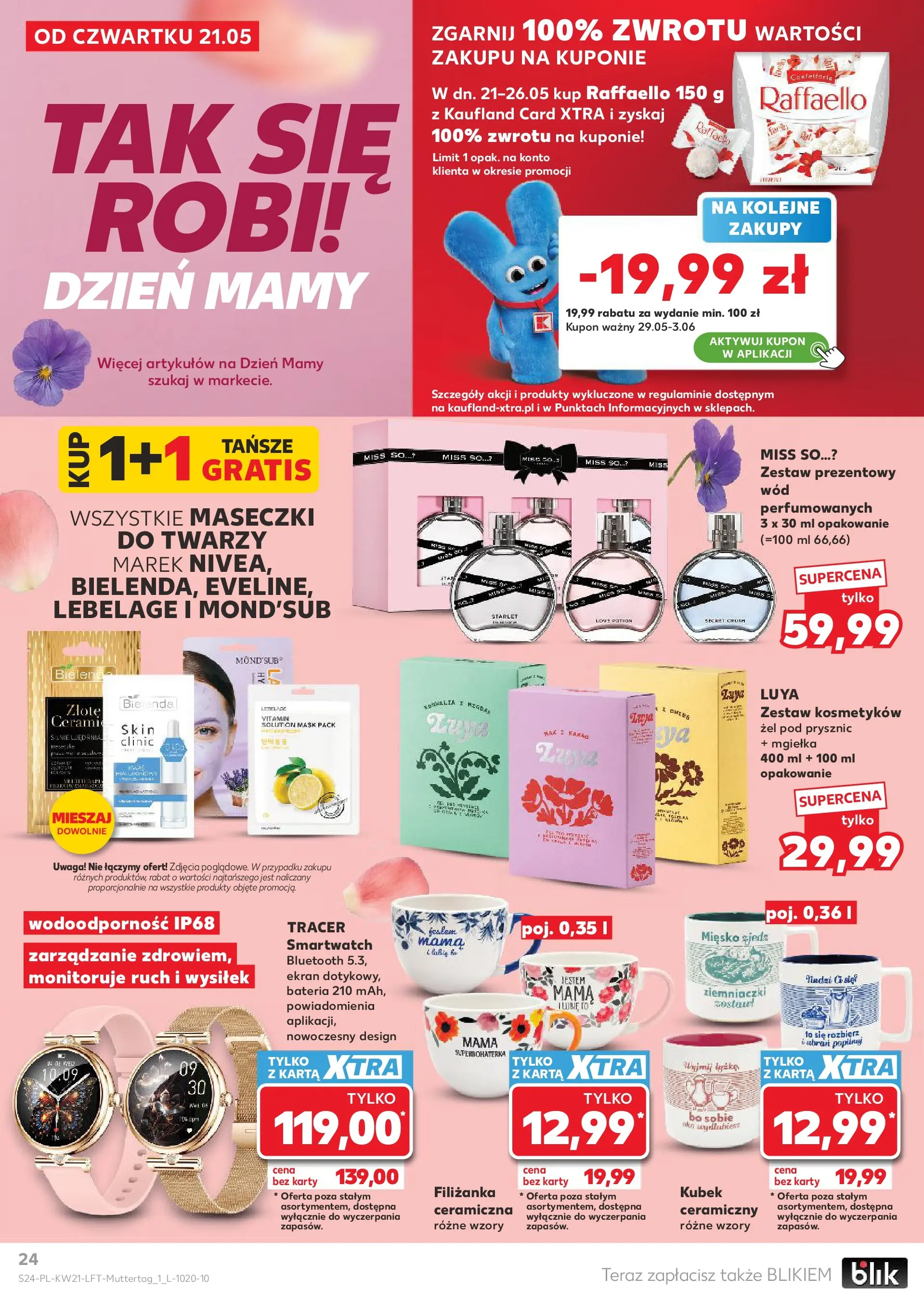 Kaufland - Kaufland Gazetka Tygodnia ważna do 27.05 (20.05.2026) - od jutra | Strona: 24 | Produkty: Smartwatch, Bateria, Ziemniaczki, Żel pod prysznic Kaufland - Kaufland Gazetka Tygodnia ważna do 27.05 od 20.05.2026 - od jutra PDF | Strona: 24 | Produkty: Smartwatch, Bateria, Ziemniaczki, Żel pod prysznic