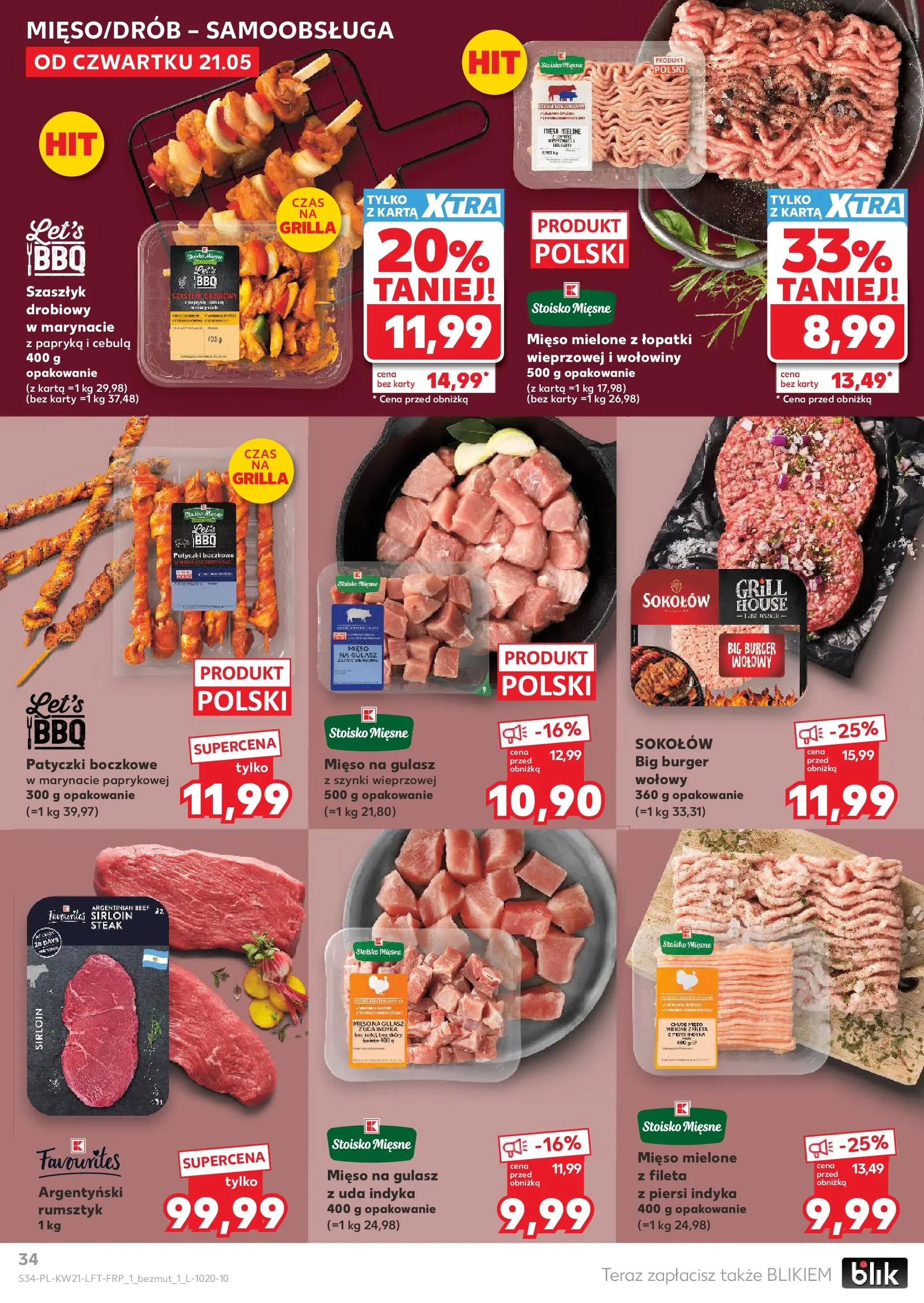 Kaufland - Kaufland Gazetka Tygodnia ważna do 27.05 (20.05.2026) - od jutra | Strona: 34 | Produkty: Karta, Piersi, Papryka, Gulasz Kaufland - Kaufland Gazetka Tygodnia ważna do 27.05 od 20.05.2026 - od jutra PDF | Strona: 34 | Produkty: Karta, Piersi, Papryka, Gulasz