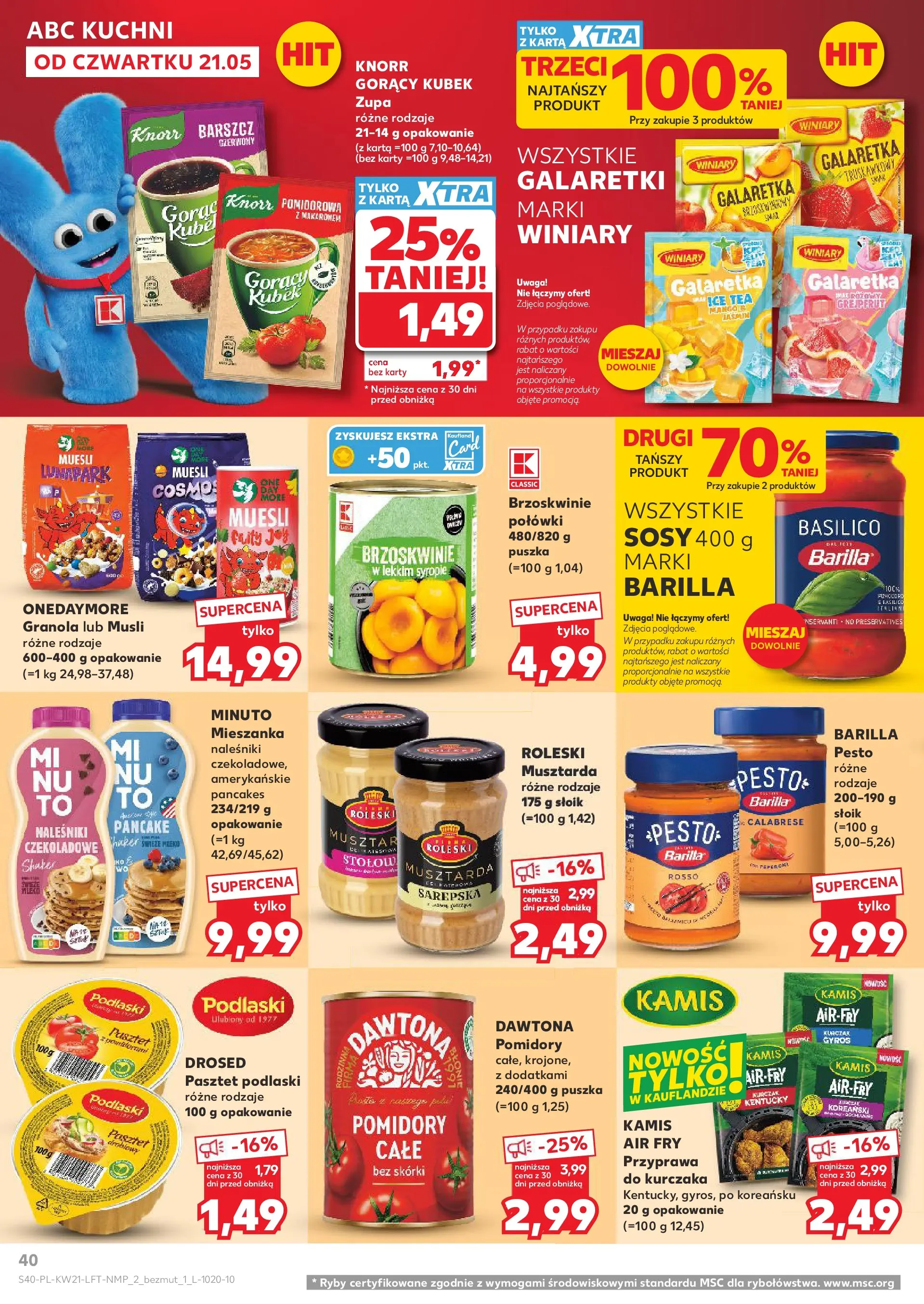 Kaufland - Kaufland Gazetka Tygodnia ważna do 27.05 (20.05.2026) - od jutra | Strona: 40 | Produkty: Galaretki, Kurczak, Musli, Pomidory Kaufland - Kaufland Gazetka Tygodnia ważna do 27.05 od 20.05.2026 - od jutra PDF | Strona: 40 | Produkty: Galaretki, Kurczak, Musli, Pomidory