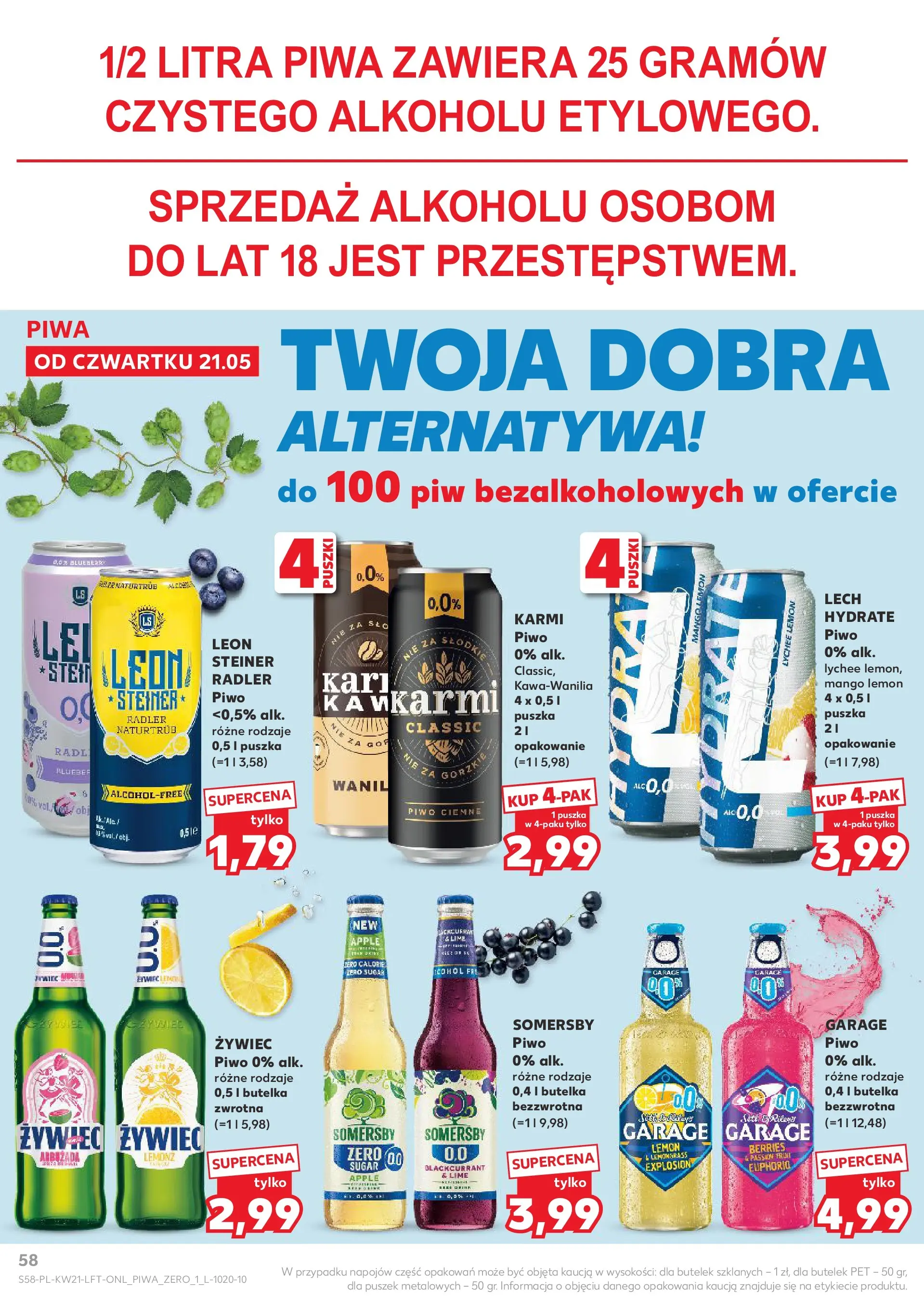 Kaufland - Kaufland Gazetka Tygodnia ważna do 27.05 (20.05.2026) - od jutra | Strona: 58 Kaufland - Kaufland Gazetka Tygodnia ważna do 27.05 od 20.05.2026 - od jutra PDF | Strona: 58