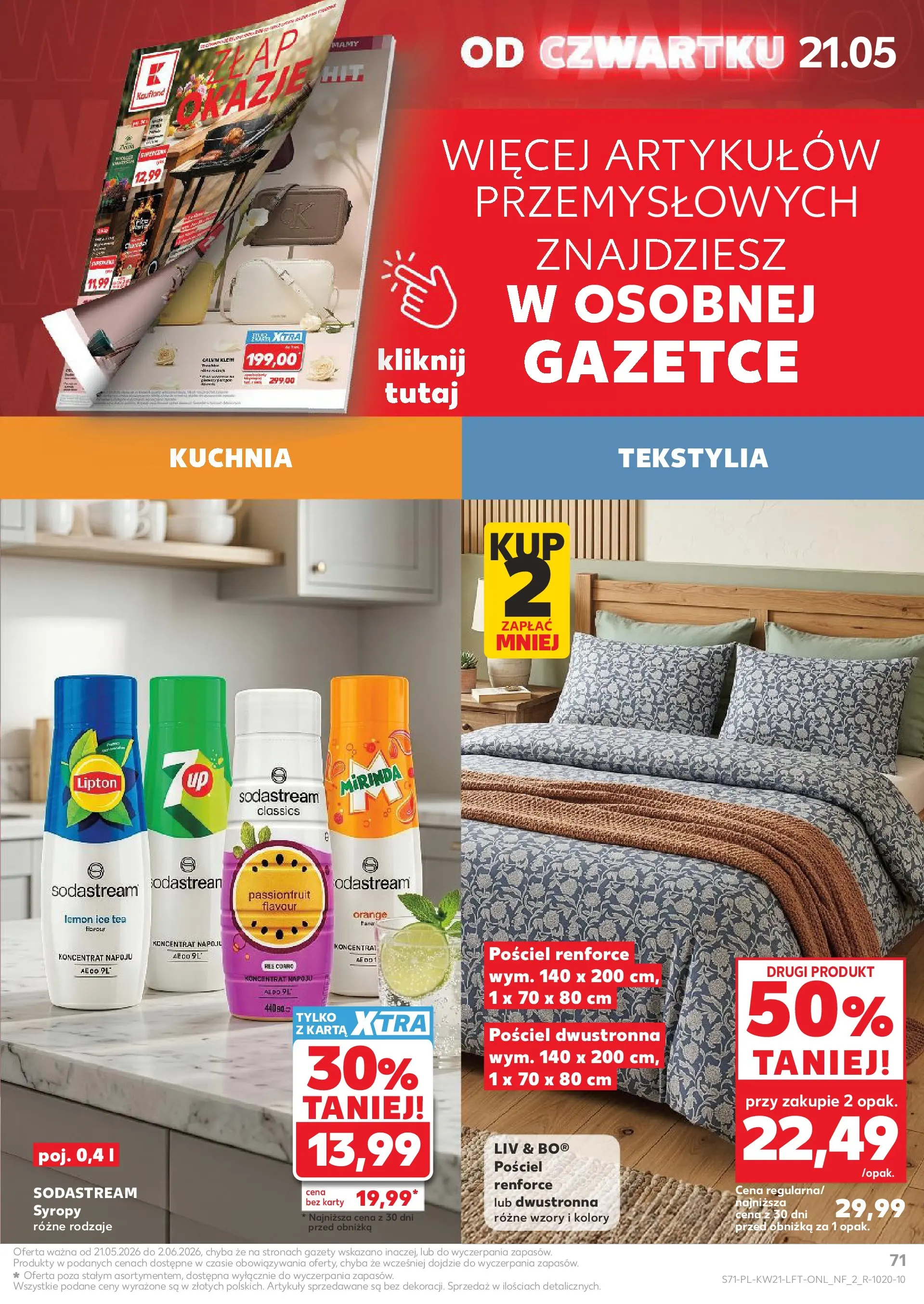 Kaufland - Kaufland Gazetka Tygodnia ważna do 27.05 (20.05.2026) - od jutra | Strona: 71 Kaufland - Kaufland Gazetka Tygodnia ważna do 27.05 od 20.05.2026 - od jutra PDF | Strona: 71