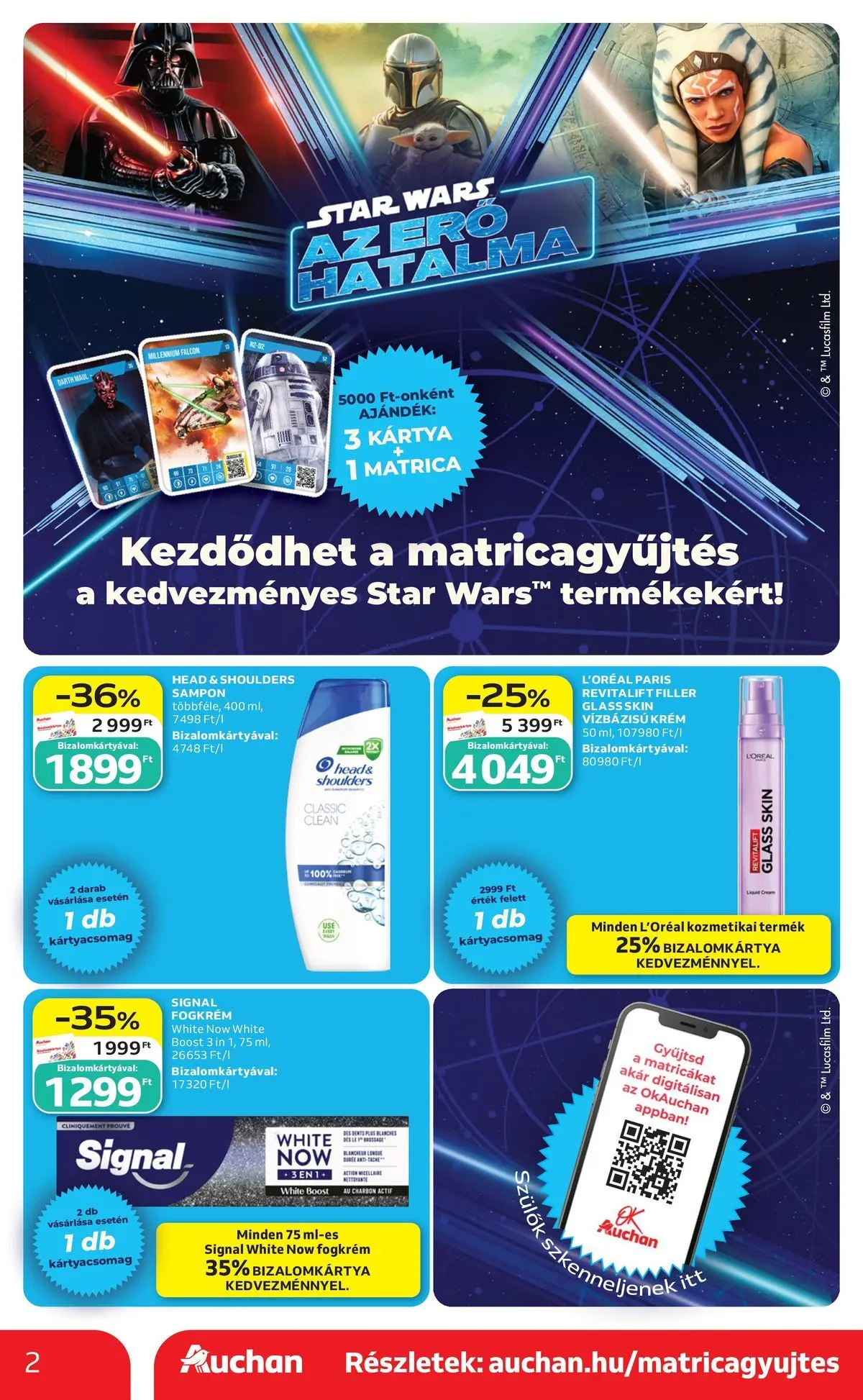 Auchan akciós újság Budapest - 2026.05.21. -tól/töl > akció, lapozható szórólap 🛍️ | Oldal: 2 | Termékek: Sampon, Fogkrém