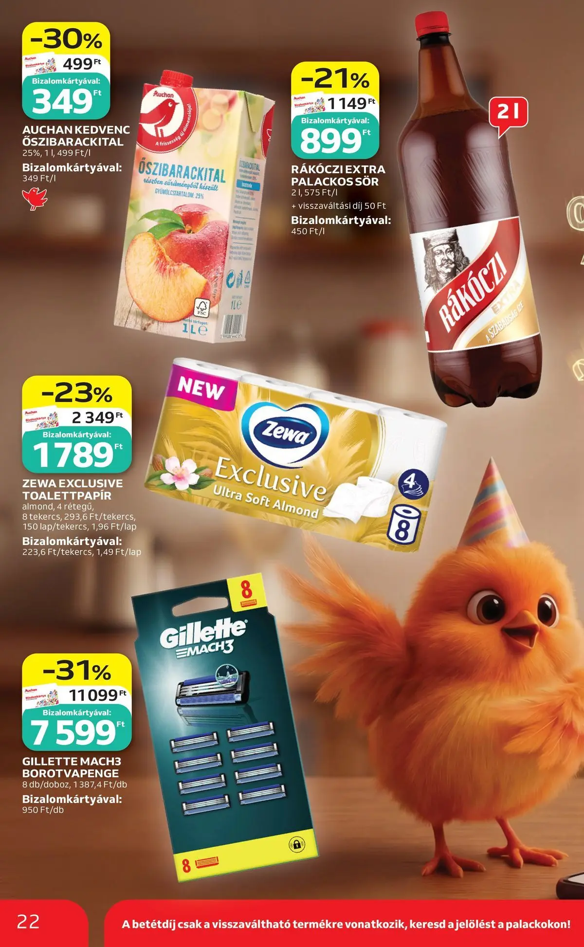 Auchan akciós újság Budapest - 2026.05.21. -tól/töl > akció, lapozható szórólap 🛍️ | Oldal: 22 | Termékek: Sör