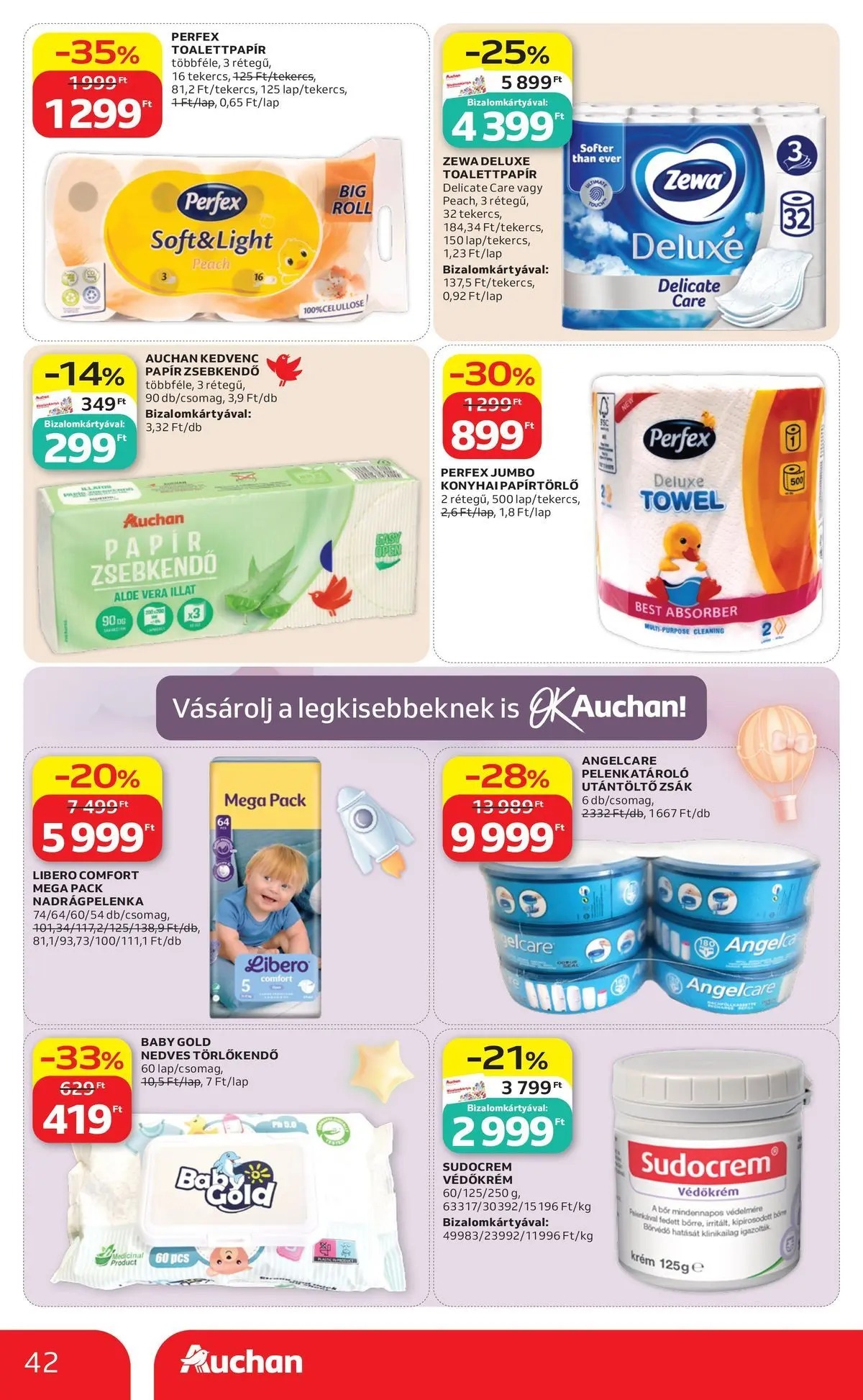 Auchan akciós újság Budapest - 2026.05.21. -tól/töl > akció, lapozható szórólap 🛍️ | Oldal: 42 | Termékek: Törlőkendő, Aloe vera, Nedves törlőkendő, Bor