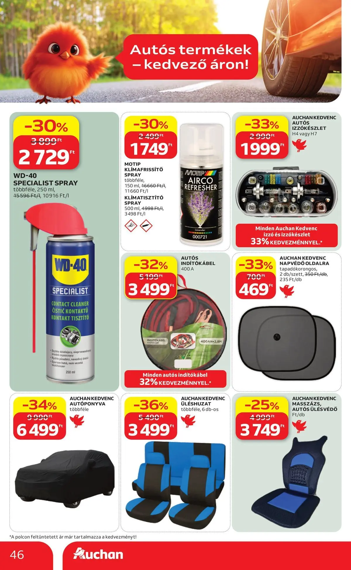 Auchan akciós újság Budapest - 2026.05.21. -tól/töl > akció, lapozható szórólap 🛍️ | Oldal: 46 | Termékek: Izzó