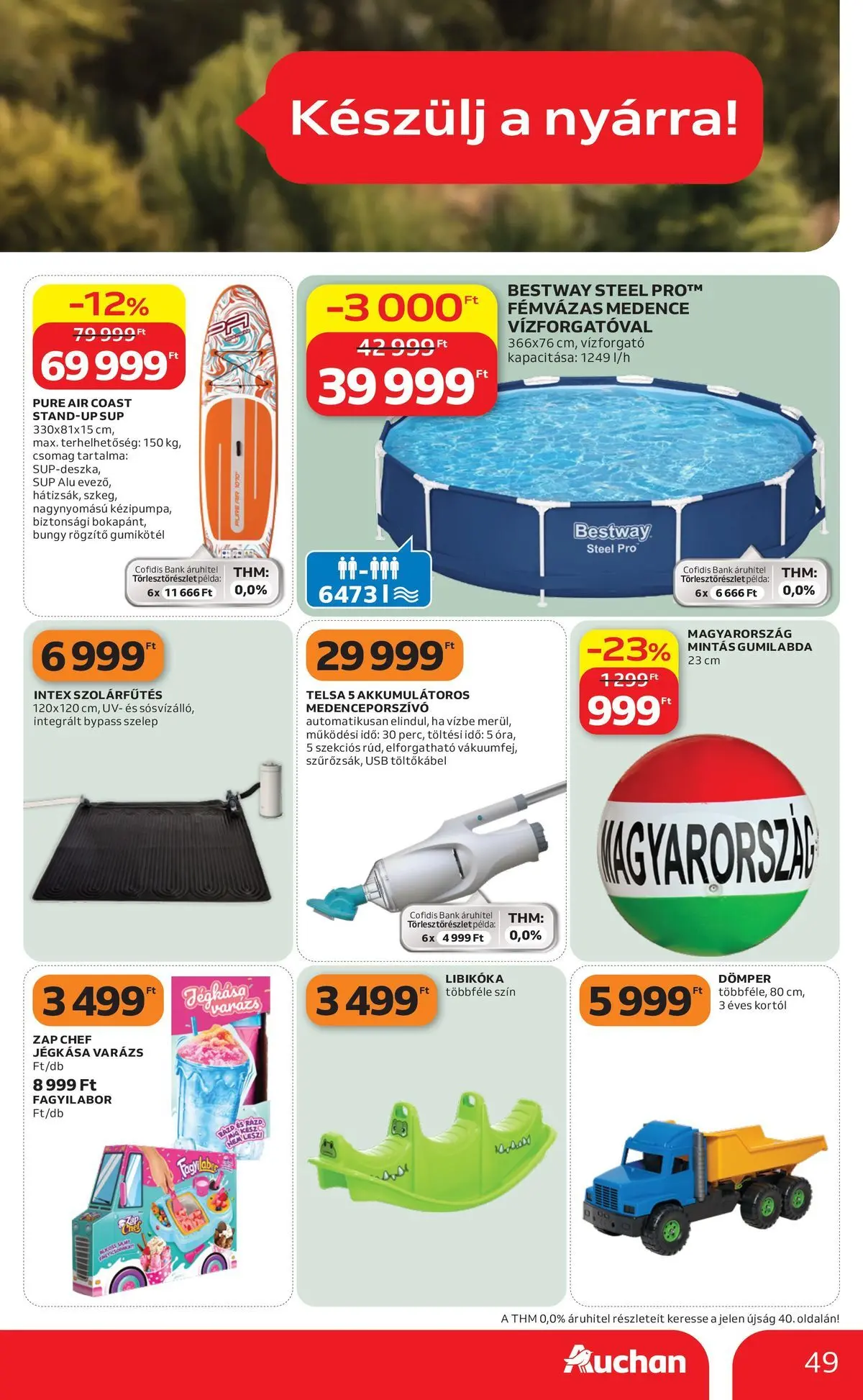 Auchan akciós újság Budapest - 2026.05.21. -tól/töl > akció, lapozható szórólap 🛍️ | Oldal: 49 | Termékek: USB, Medence
