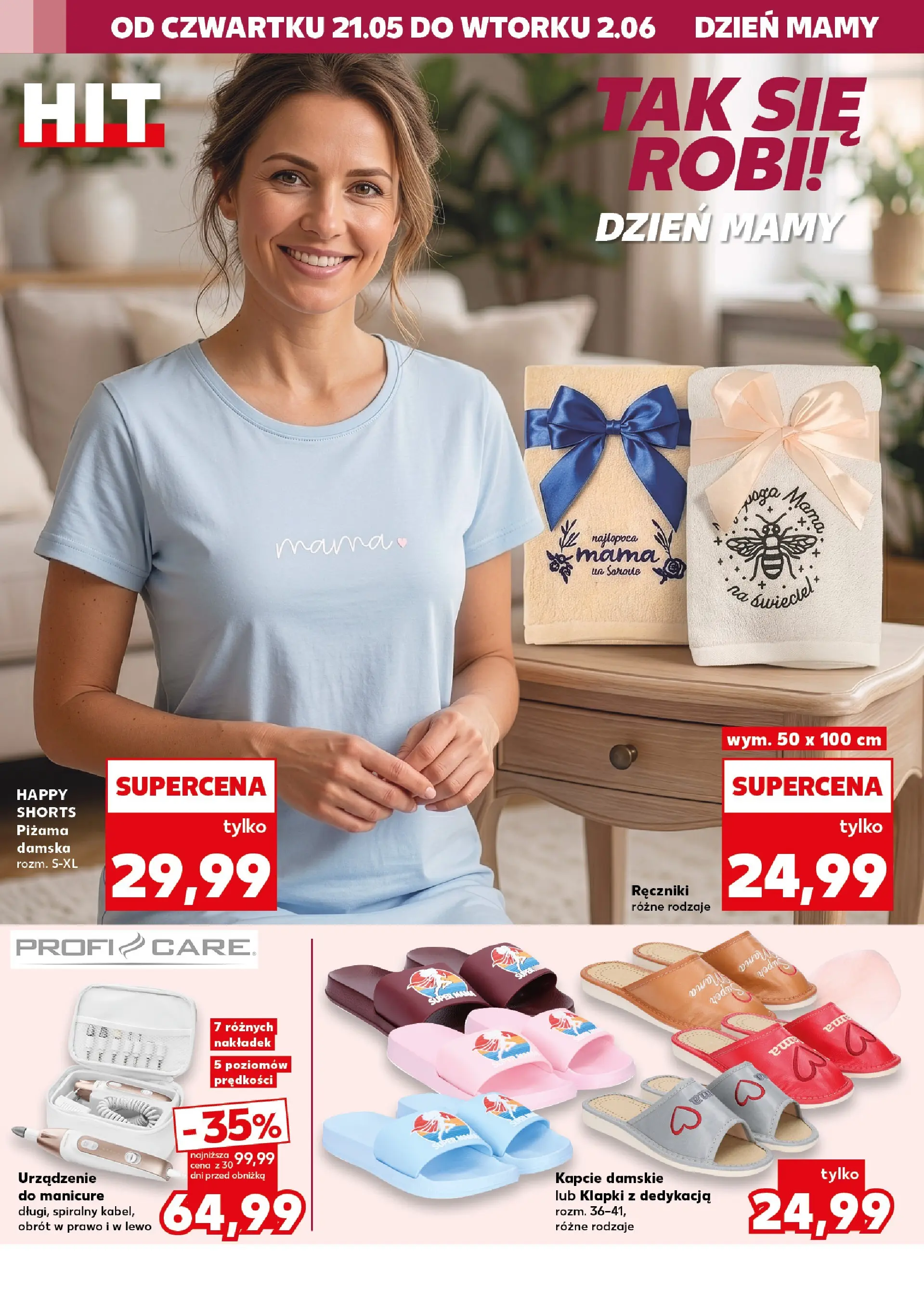 Kaufland gazetka - Złap Okazje od 21.05.2026 - od jutra PDF | Strona: 4 | Produkty: Piżama, Kapcie, Klapki