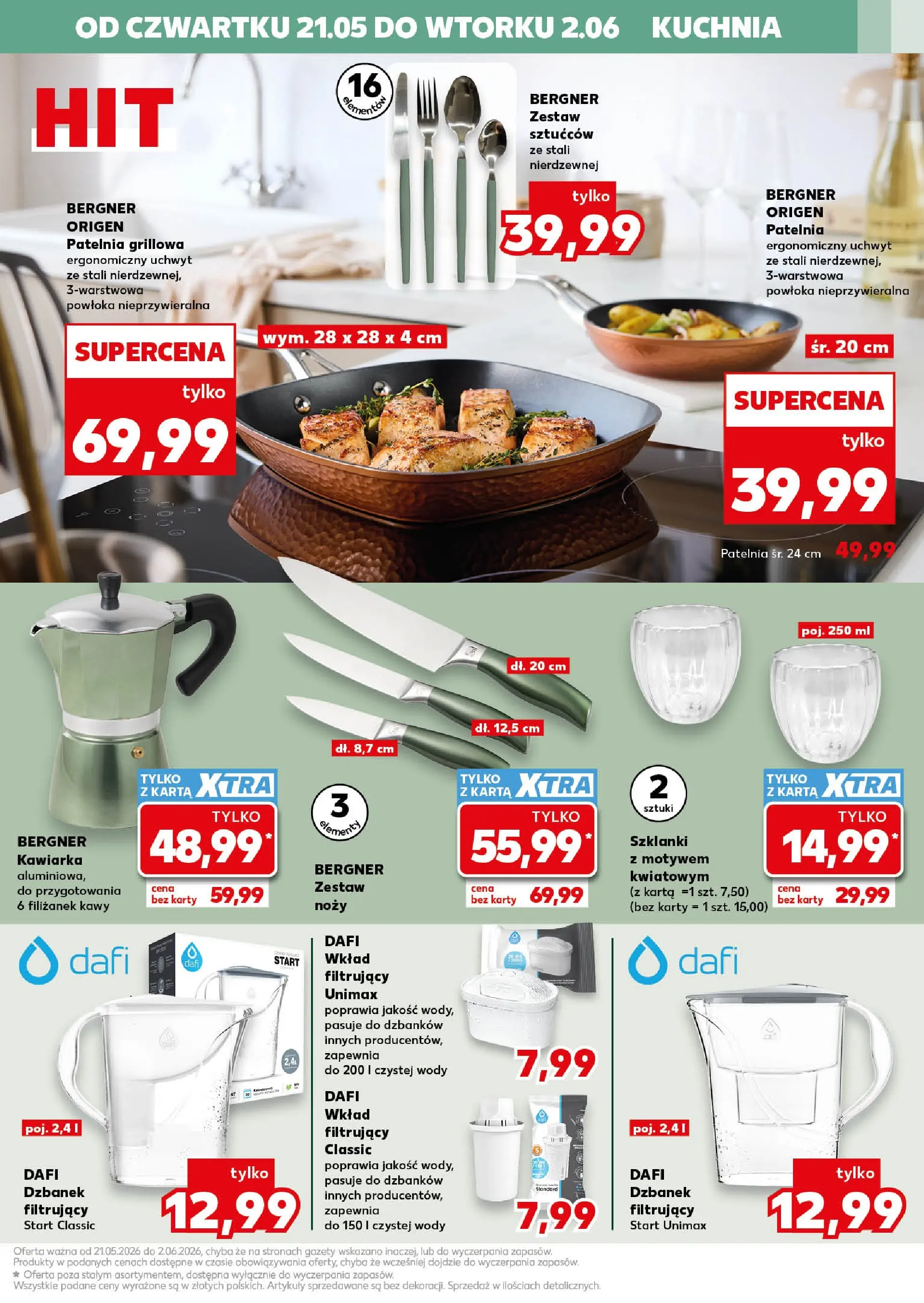 Kaufland gazetka - Złap Okazje od 21.05.2026 - od jutra PDF | Strona: 11 | Produkty: Dzbanek, Kawiarka, Szklanki, Patelnia