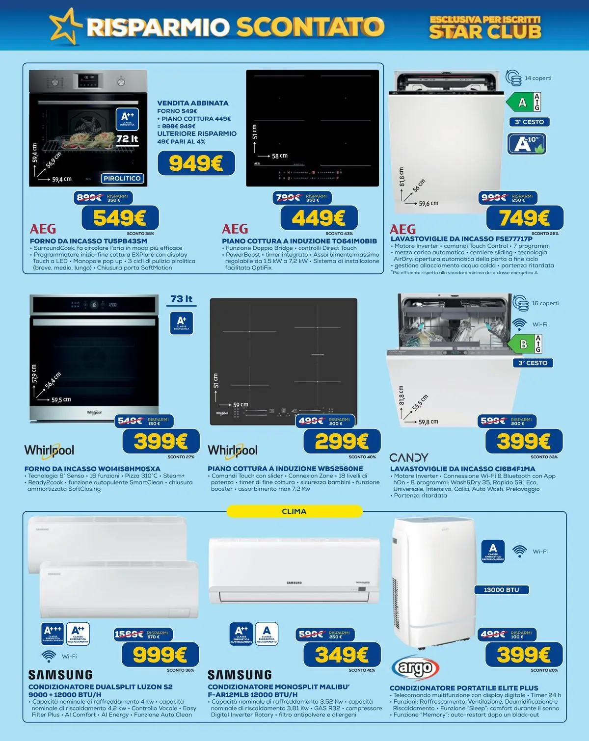 Nuovo Euronics - Risparmio Scontato dal 21/05/2026 > offerte anteprima 🛍️ | Pagina: 4 | Prodotti: Lavastoviglie da incasso, Condizionatore, Condizionatore portatile, Samsung