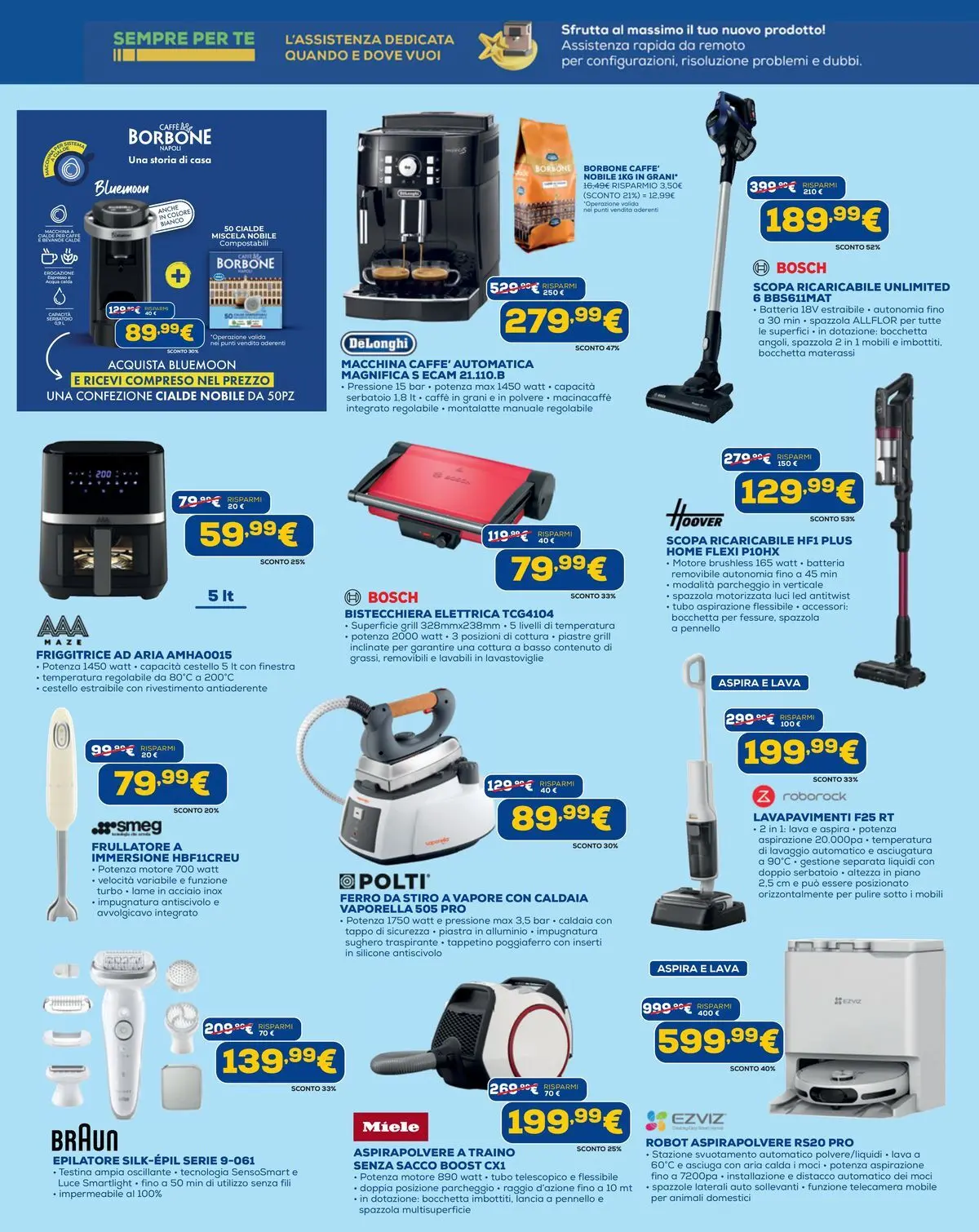 Nuovo Euronics - Risparmio Scontato dal 21/05/2026 > offerte anteprima 🛍️ | Pagina: 5 | Prodotti: Caffè, Frullatore, Caldaia, Pennello