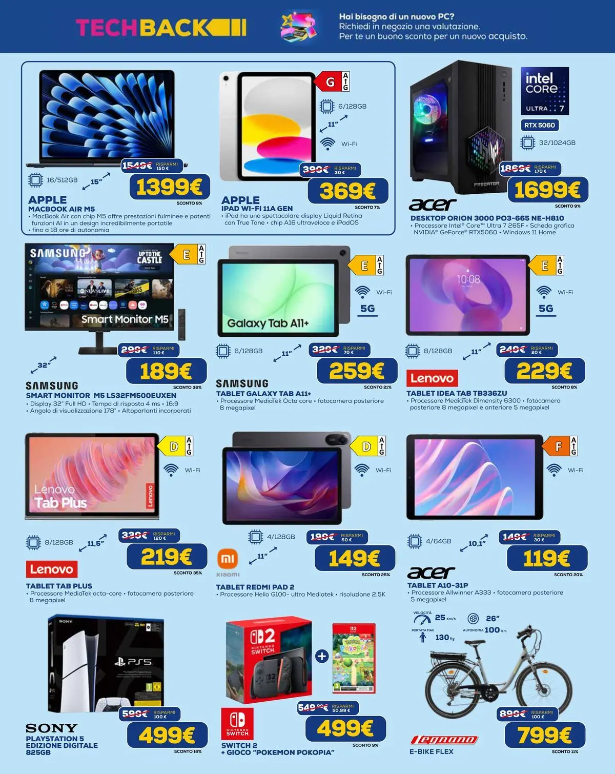 Nuovo Euronics - Risparmio Scontato dal 21/05/2026 > offerte anteprima 🛍️ | Pagina: 9 | Prodotti: Monitor, Tablet, Ipad, Samsung