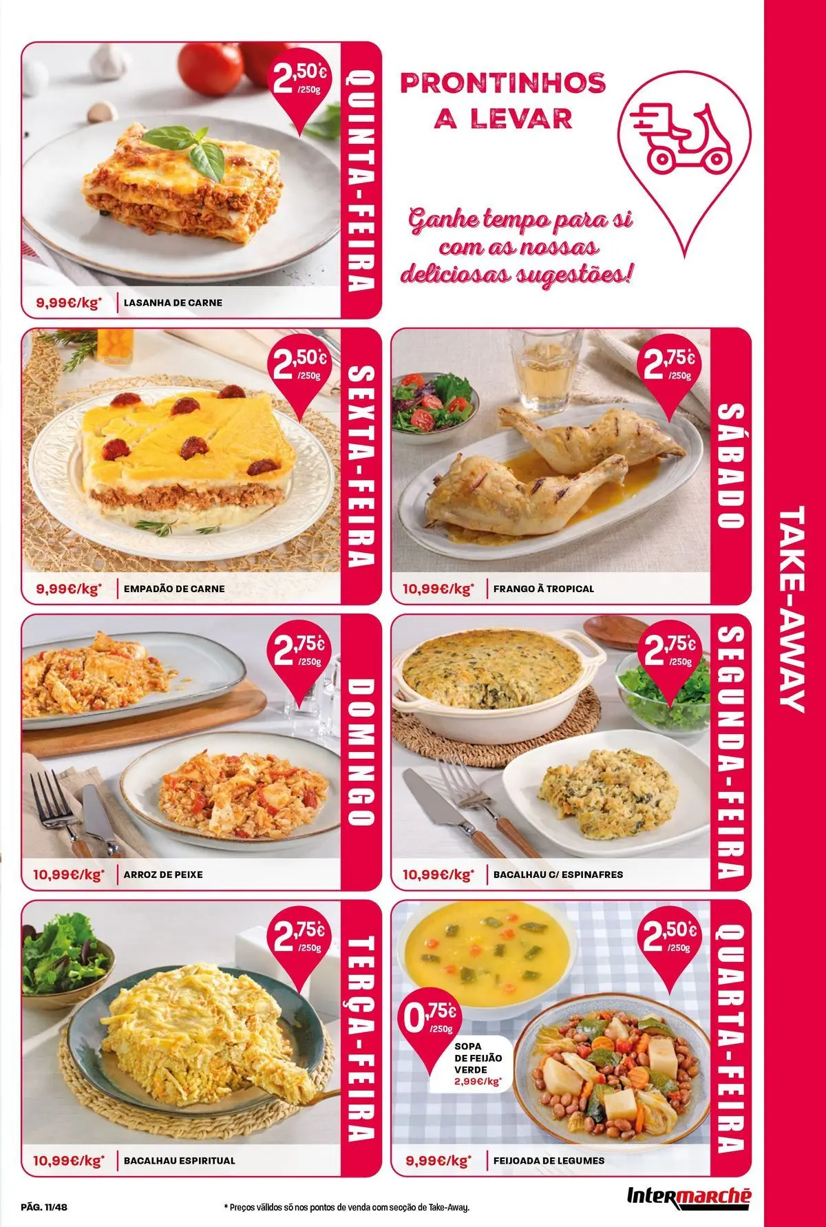 Intermarché - Isto é que são preços BAIXOS! » de 21/05/2026 - 27/05/2026 | Página: 11 | Produtos: Espinafres, Bacalhau, Lasanha, Carne