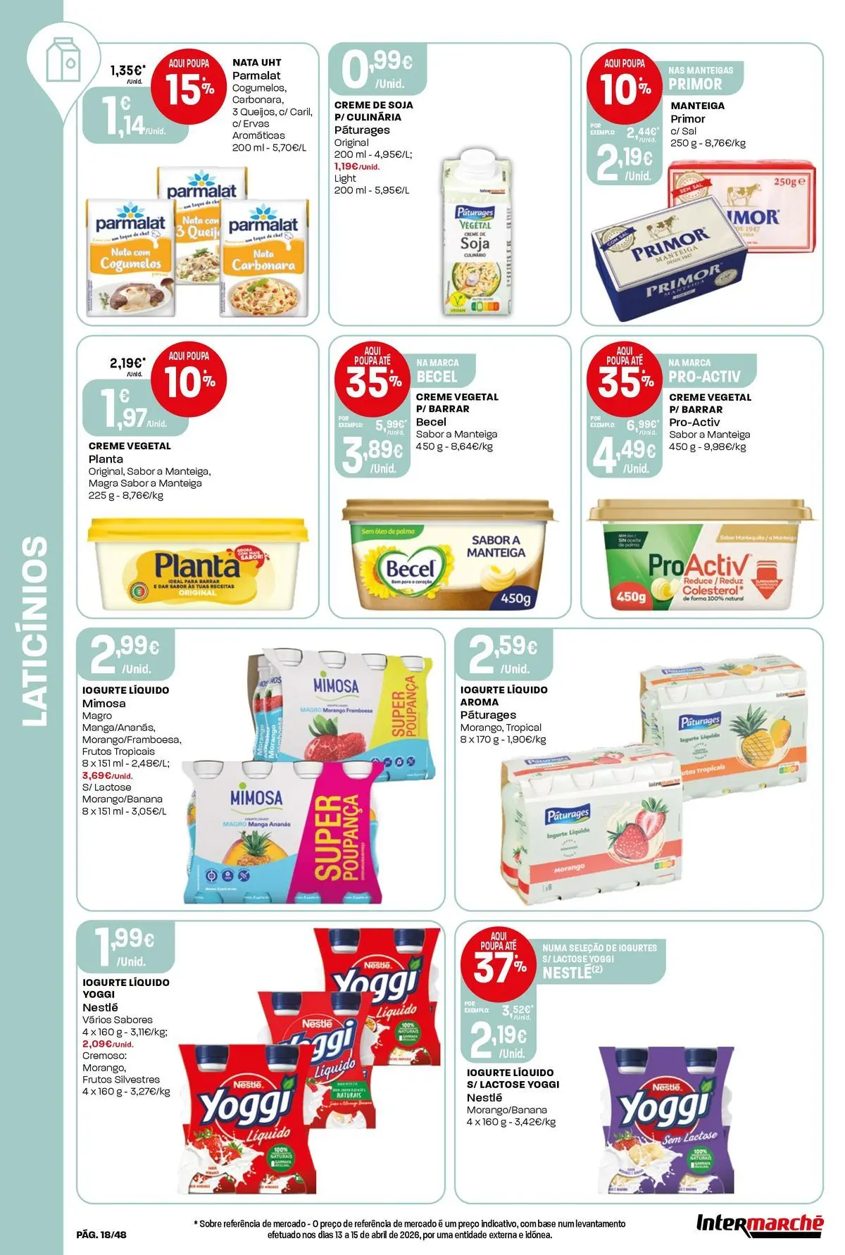 Intermarché - Isto é que são preços BAIXOS! » de 21/05/2026 - 27/05/2026 | Página: 18 | Produtos: Sal, Nestlé, Cogumelos, Iogurte liquido