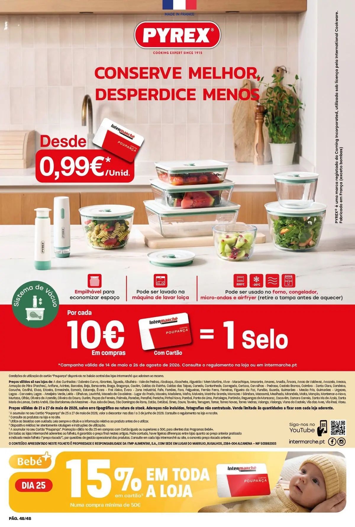 Intermarché - Isto é que são preços BAIXOS! » de 21/05/2026 - 27/05/2026 | Página: 48 | Produtos: Máquina de lavar, Microondas