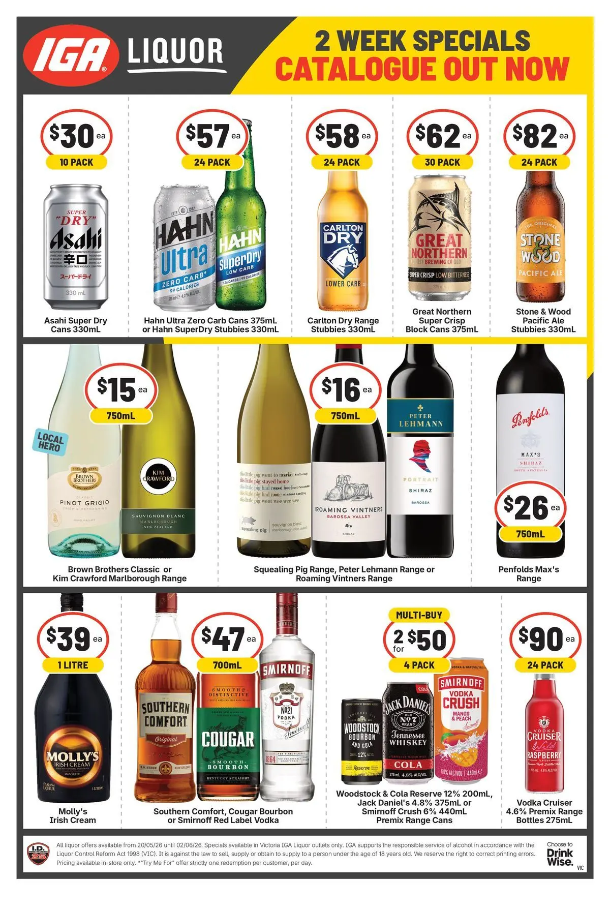 Deals - 2 Week Specials 20/05 - 19/05/2026 > weekly / monthly specials | Page: 2 | Products: Cream, Wood, Mango, Raspberry