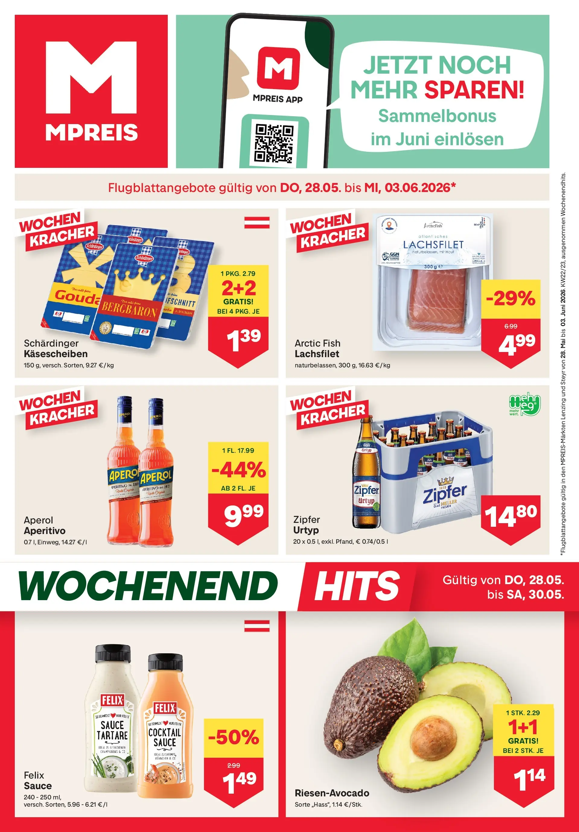 MPREIS Steyr von 28.05.2026 - Aktuelle Angebote | Seite: 1
