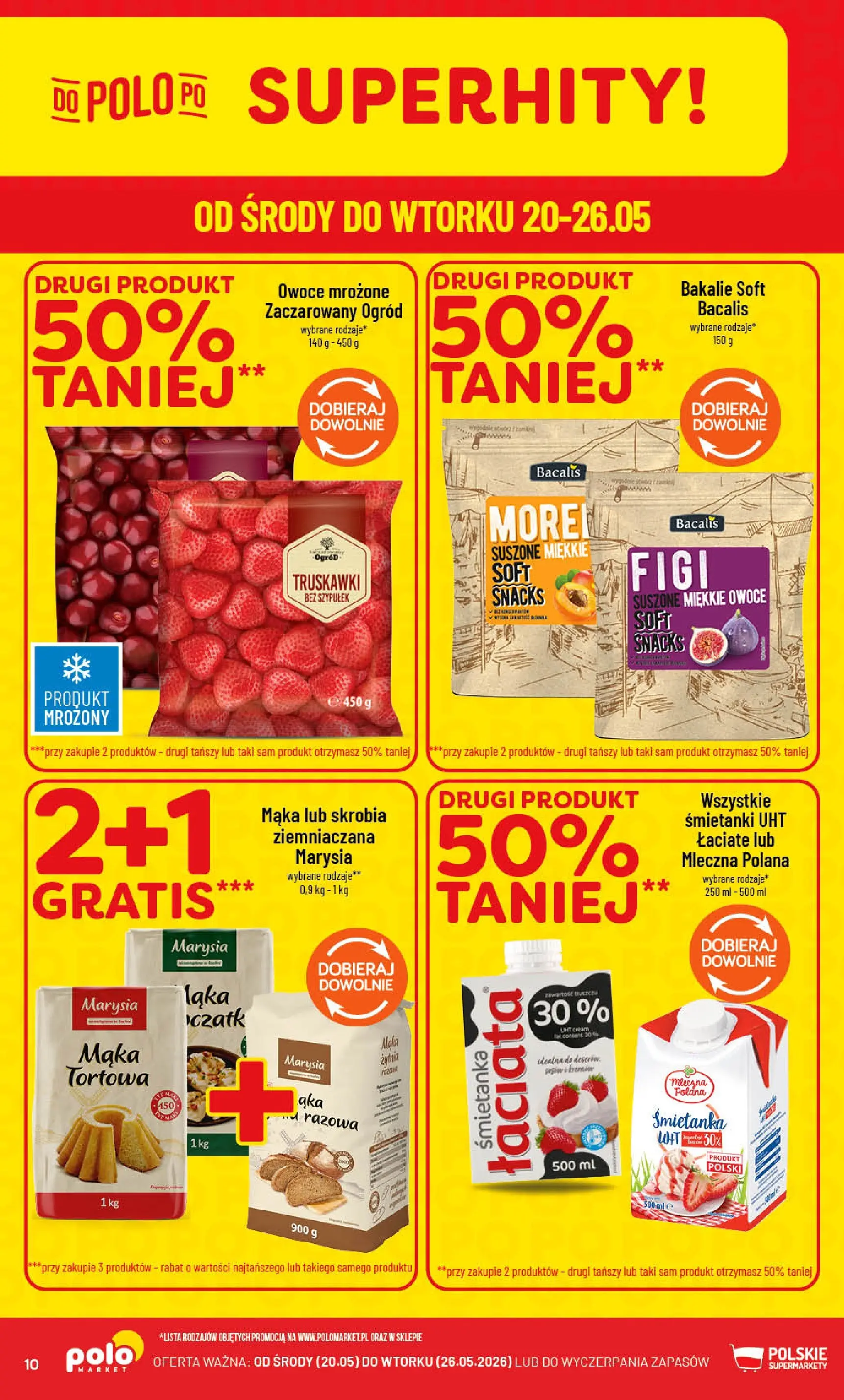 Nowa POLOmarket gazetka od jutra 20.05.2026 | Strona: 10 | Produkty: Truskawki, Owoce