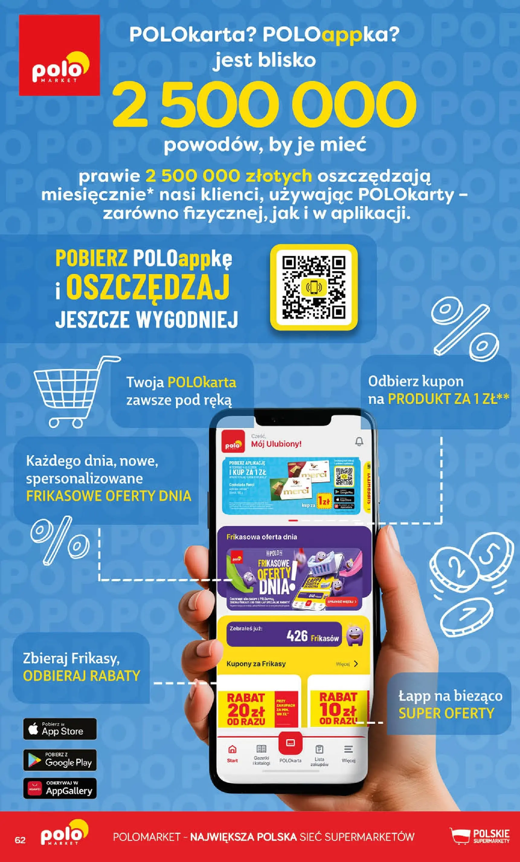 Nowa POLOmarket gazetka od jutra 20.05.2026 | Strona: 62 | Produkty: Czekolada merci, Merci, Czekolada