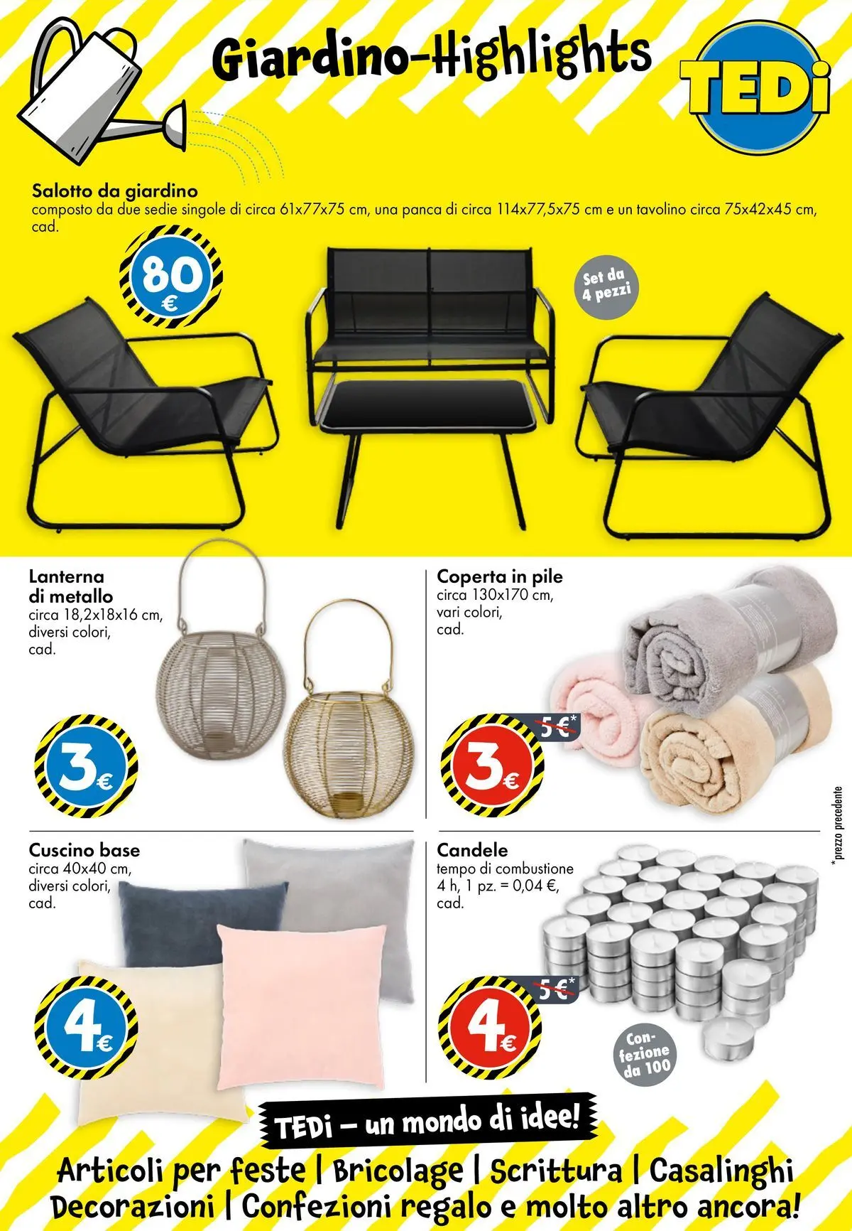 Nuovo TEDi - TEDi volantino fino al 30.05.2026 dal 23/05/2026 > offerte anteprima 🛍️ | Pagina: 2 | Prodotti: Tavolino, Panca, Cuscino, Decorazioni